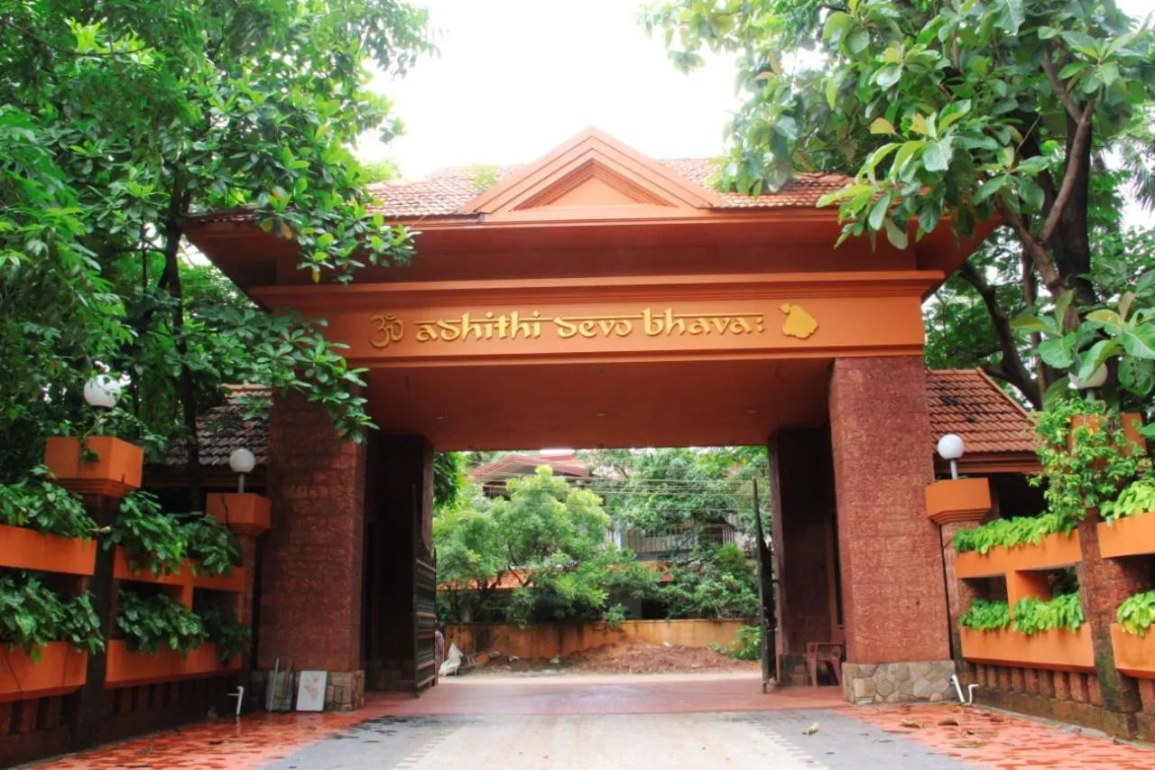 Garden view in Krishna Beach Resort