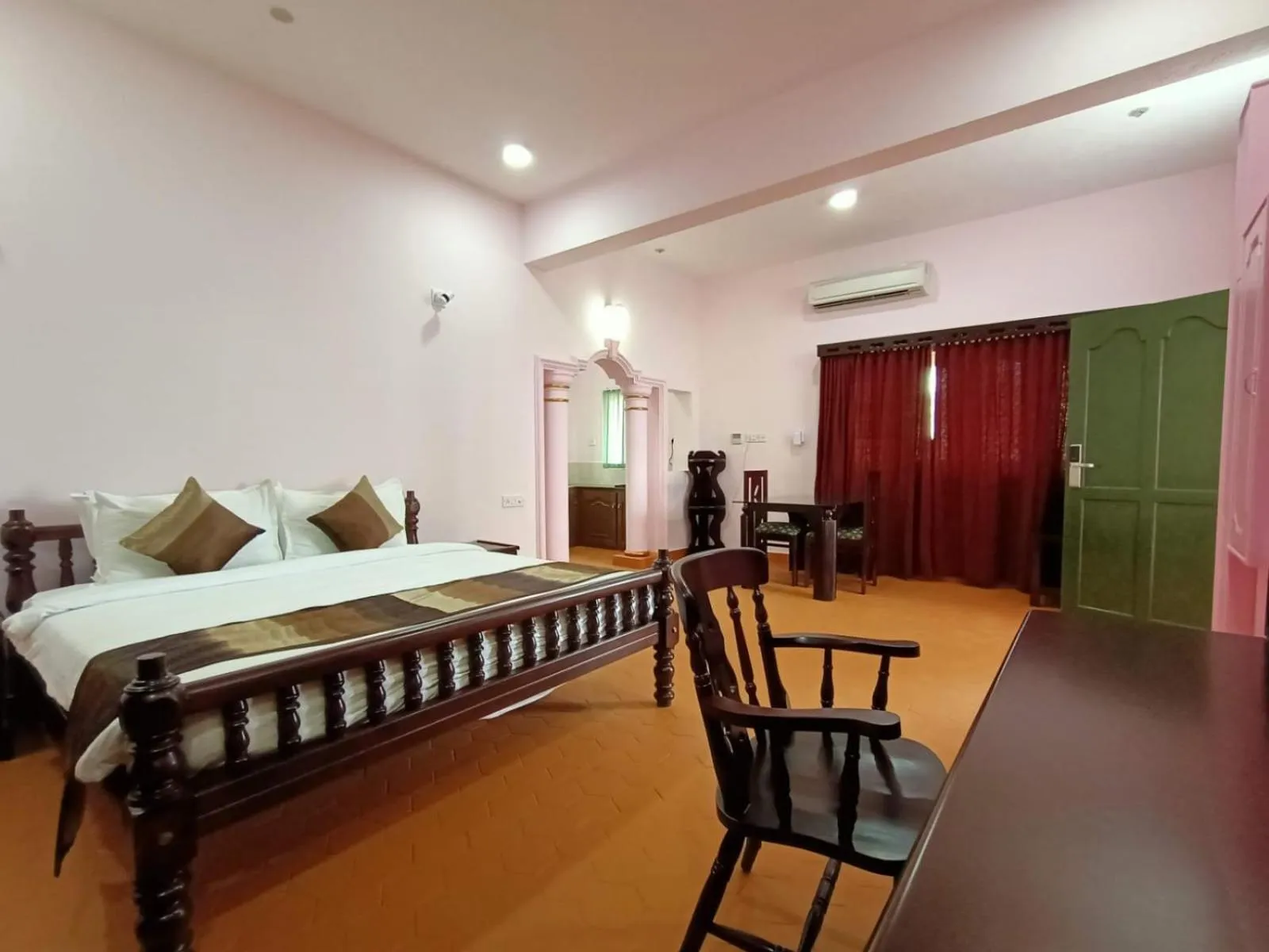 Bed in Krishna Beach Resort