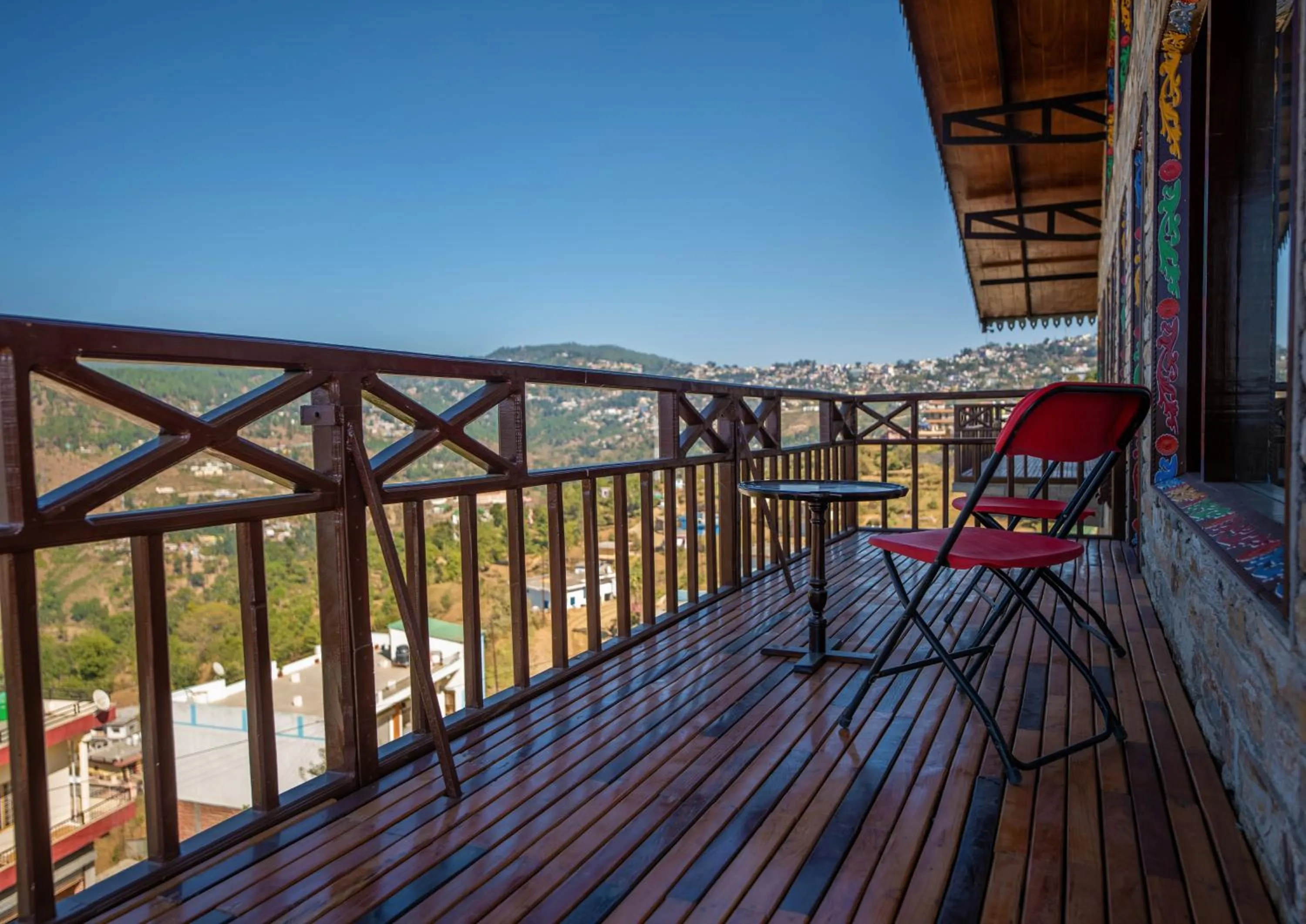 Balcony/Terrace in BluSalzz Homes - The Himalayan Bungalow, Almora - Uttarakhand
