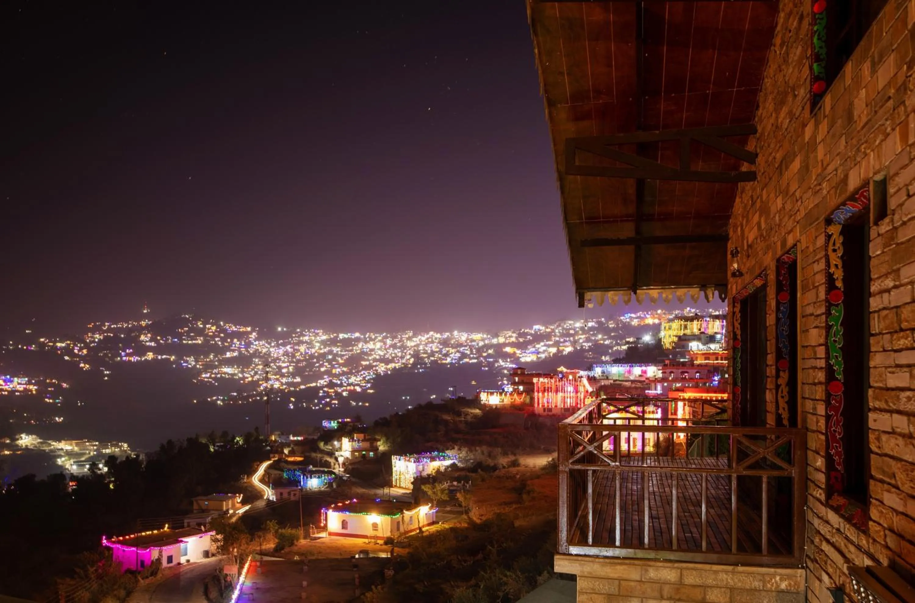 City view in BluSalzz Homes - The Himalayan Bungalow, Almora - Uttarakhand