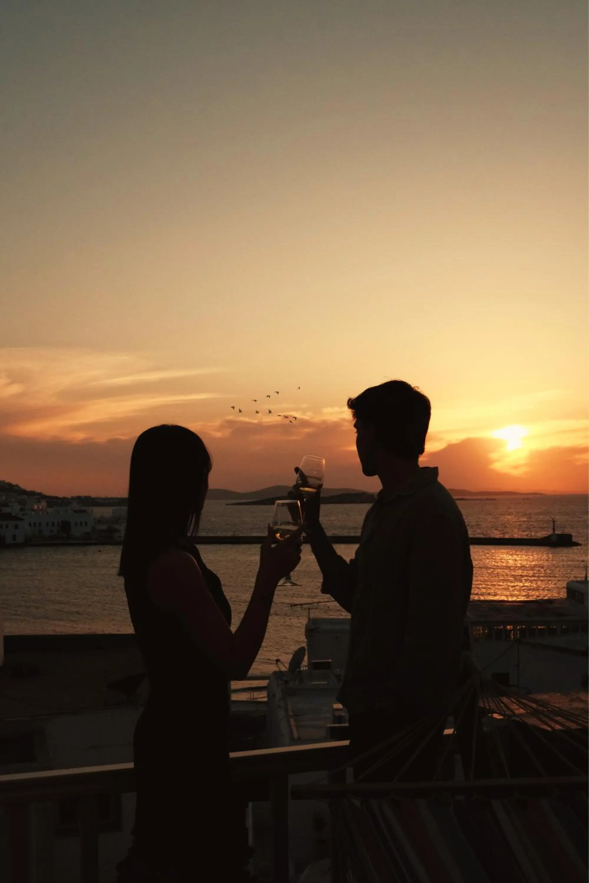 Yalos Hotel Sunset view Mykonos town private rooms