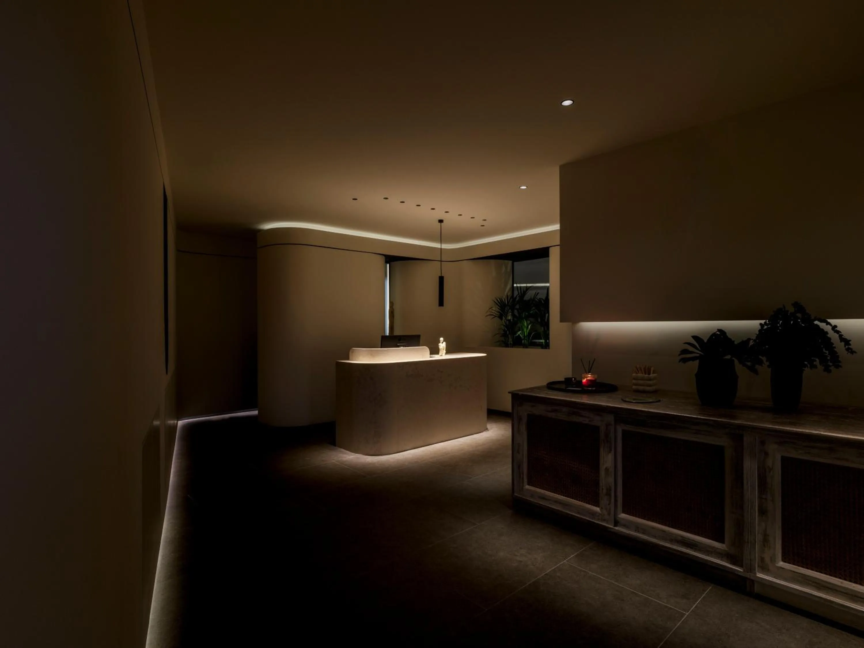 Lobby or reception in Yalos Hotel Sunset view Mykonos town private rooms