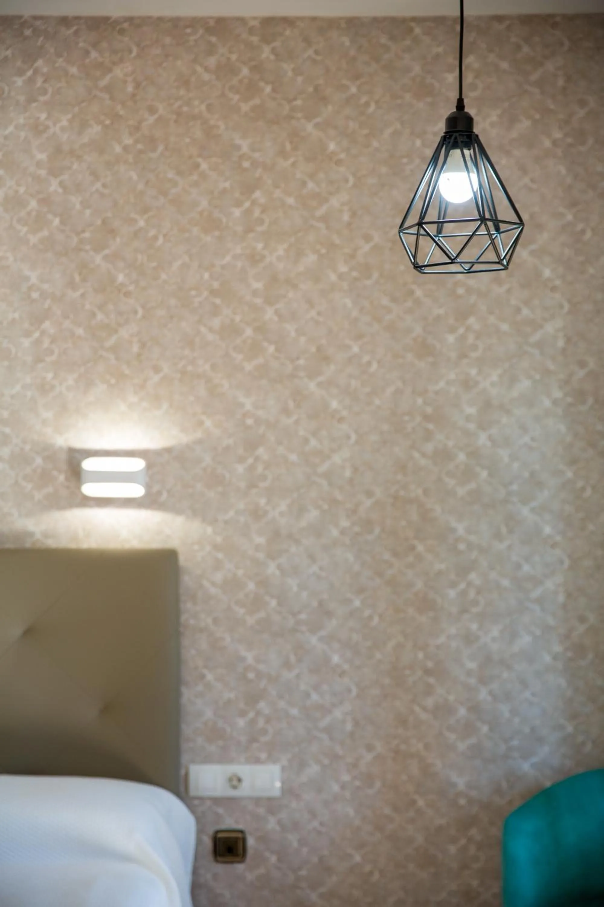 Decorative detail, Bed in Hostal Don Joaquín Alora