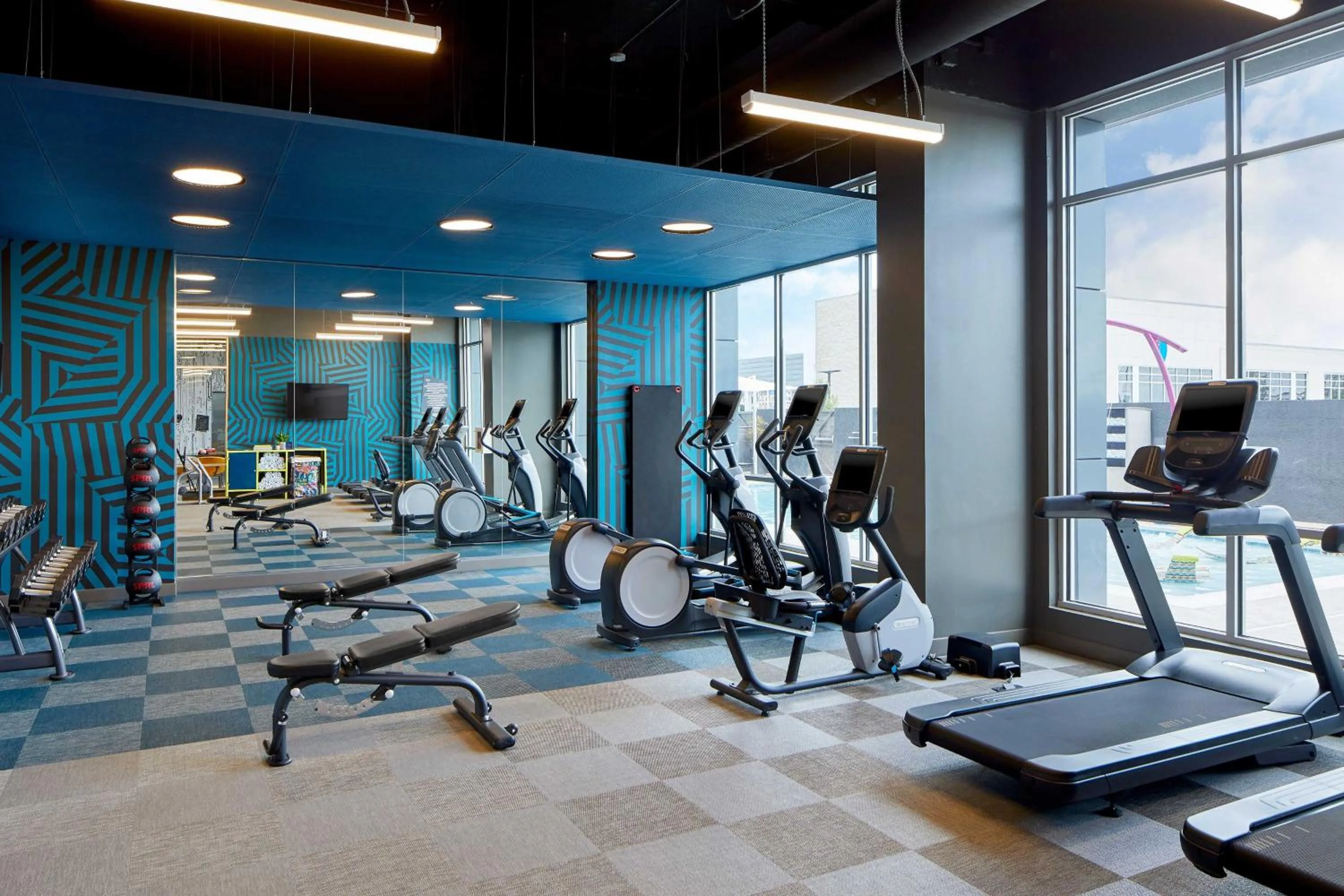 Fitness centre/facilities in Aloft Chattanooga Hamilton Place