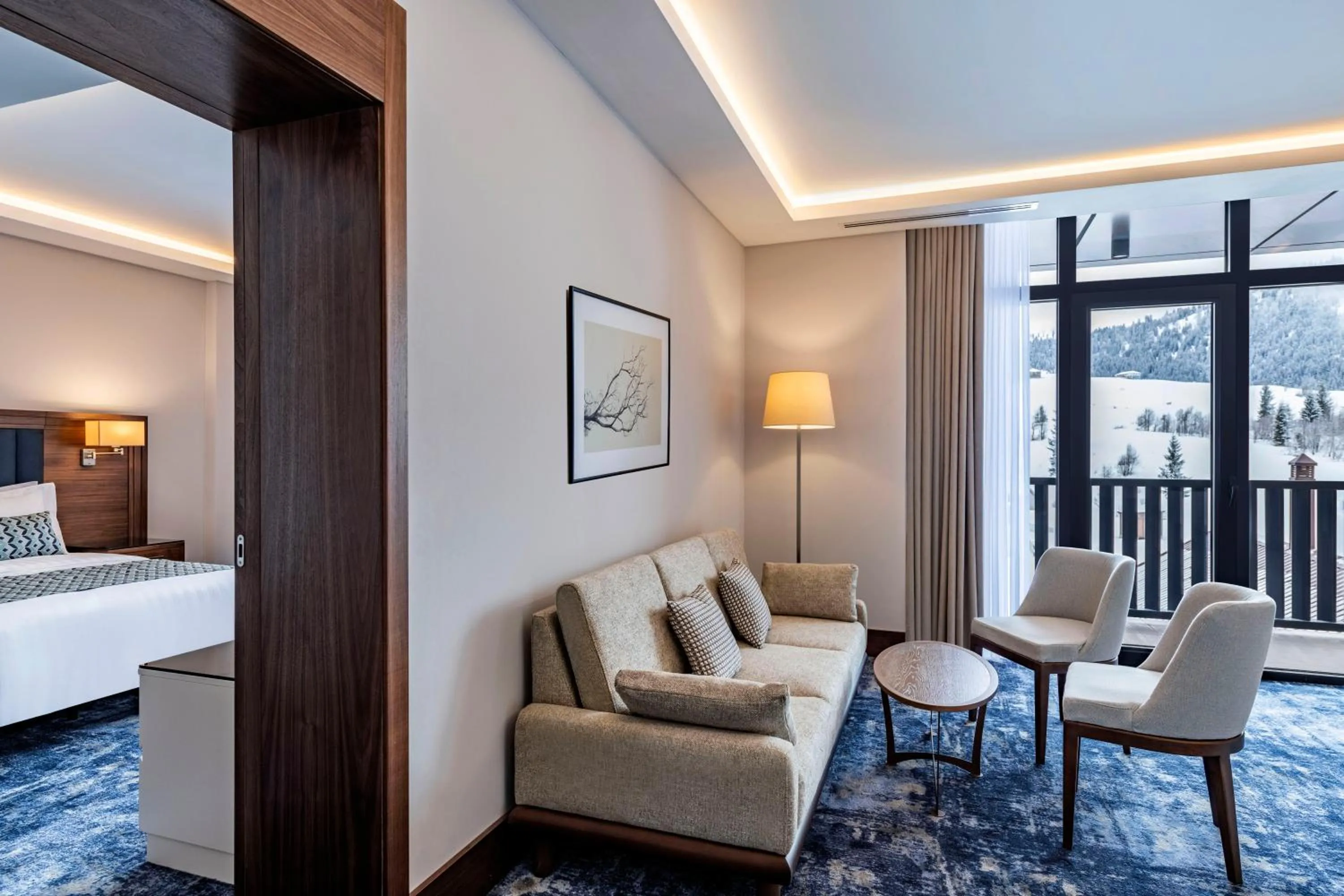 Living room, Bed in Ambassadori Goderdzi Hotel