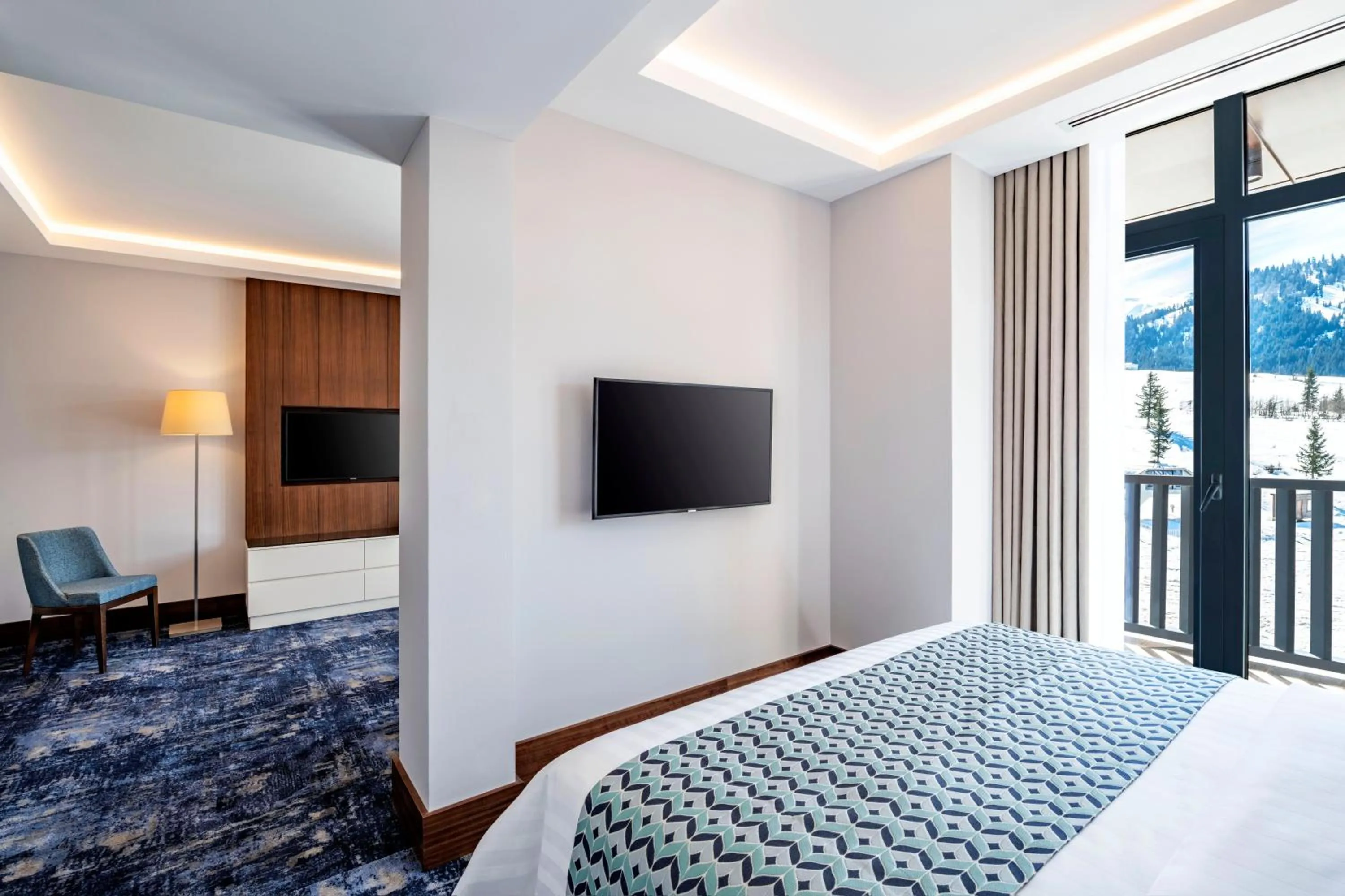 Photo of the whole room, Bed in Ambassadori Goderdzi Hotel