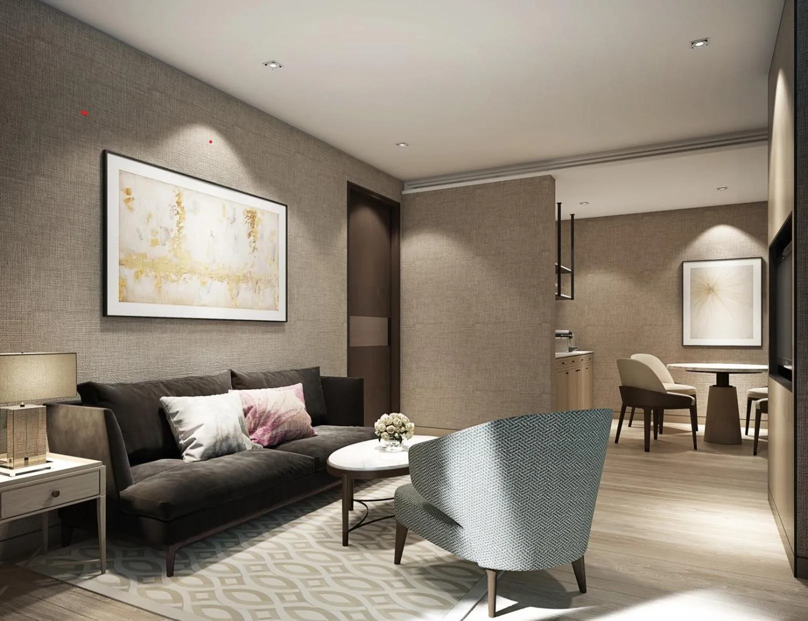 Living room in The Leela Bhartiya City Bengaluru