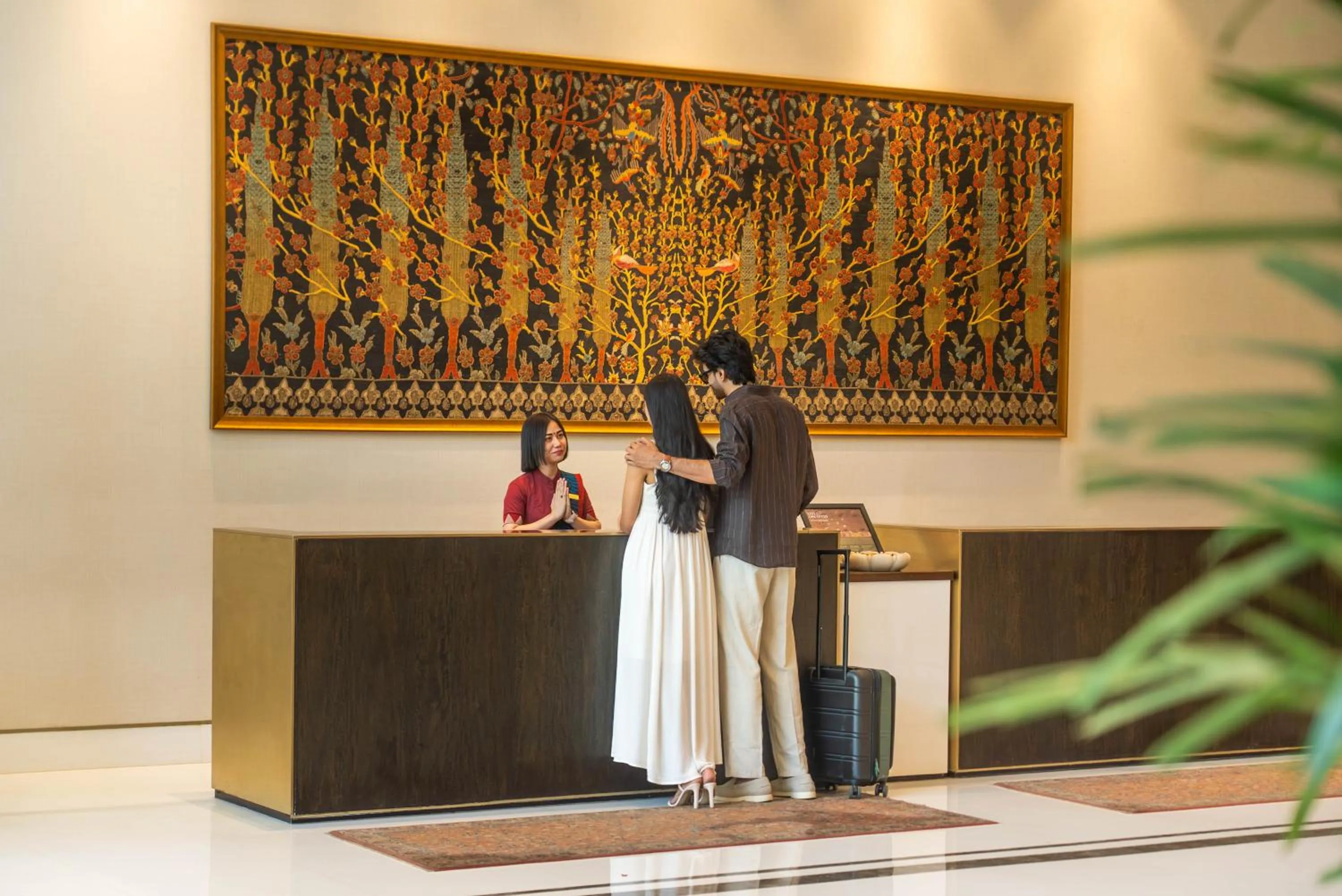 Lobby or reception in The Leela Bhartiya City Bengaluru