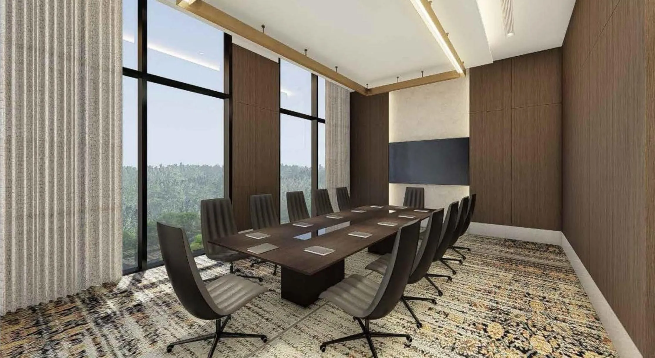 Meeting/conference room in The Leela Bhartiya City Bengaluru