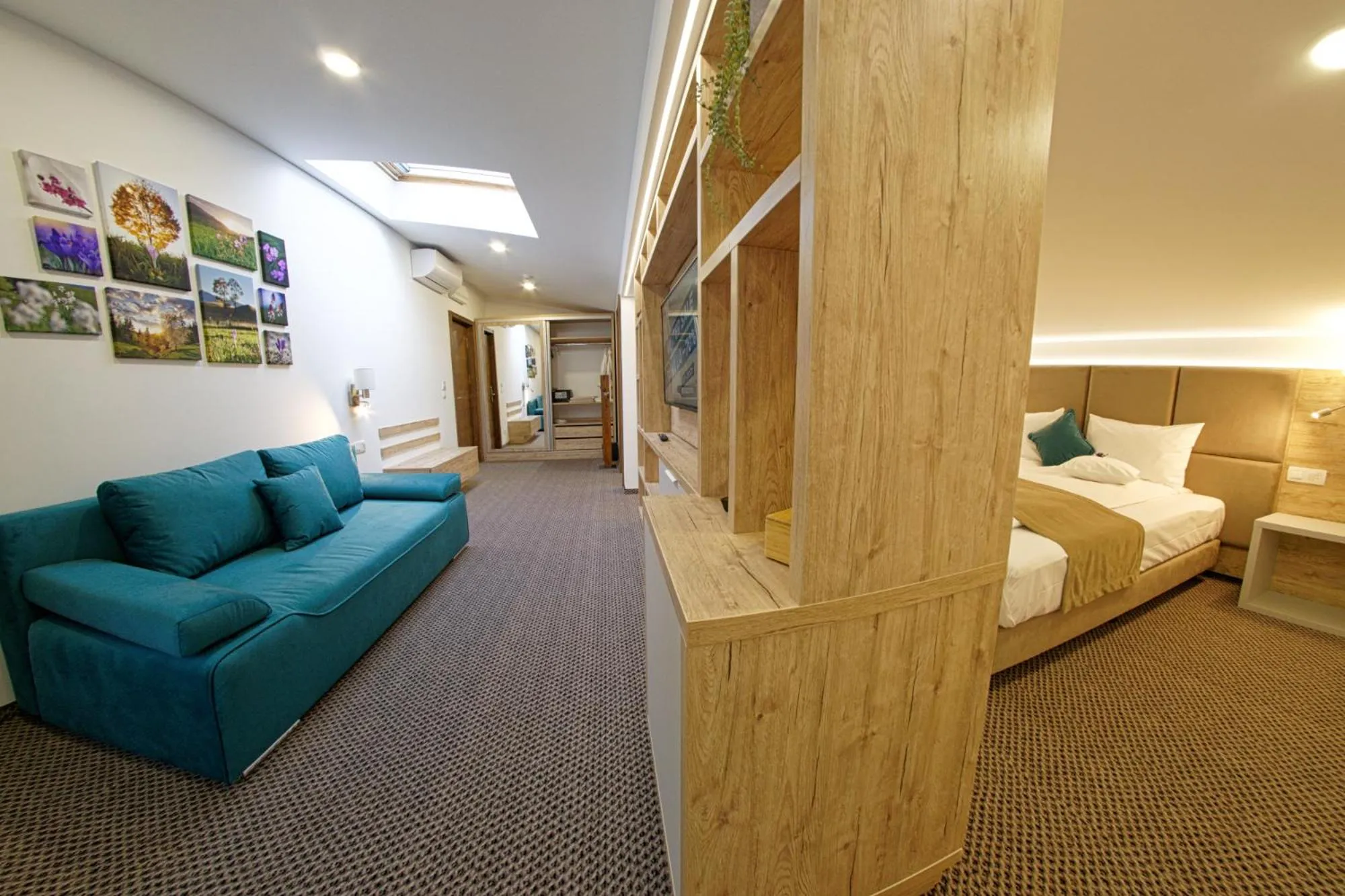 Living room, Bed in AQUARIUS BOUTIQUE HOTEL