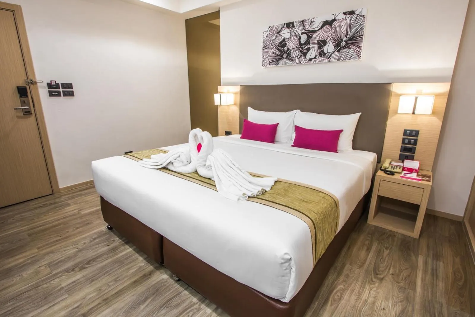 Bed in Pacific Park Hotel