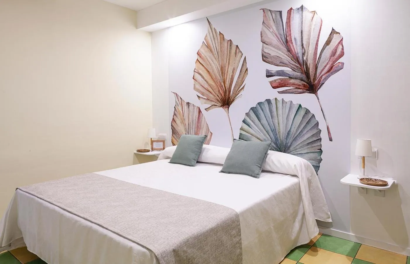 Bed in Hostal León Dormido