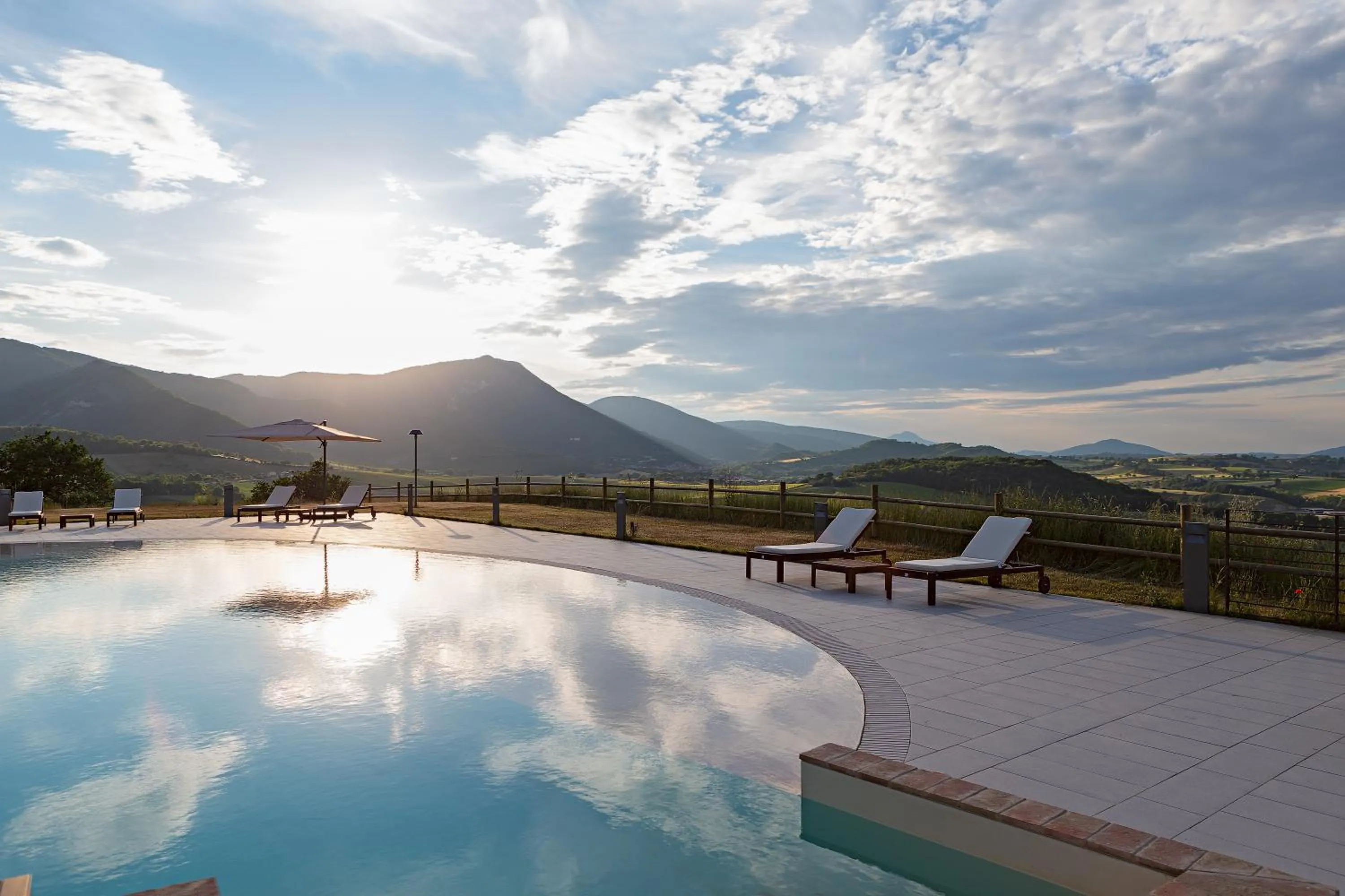 Swimming pool in Tenuta Grimaldi Wine Resort