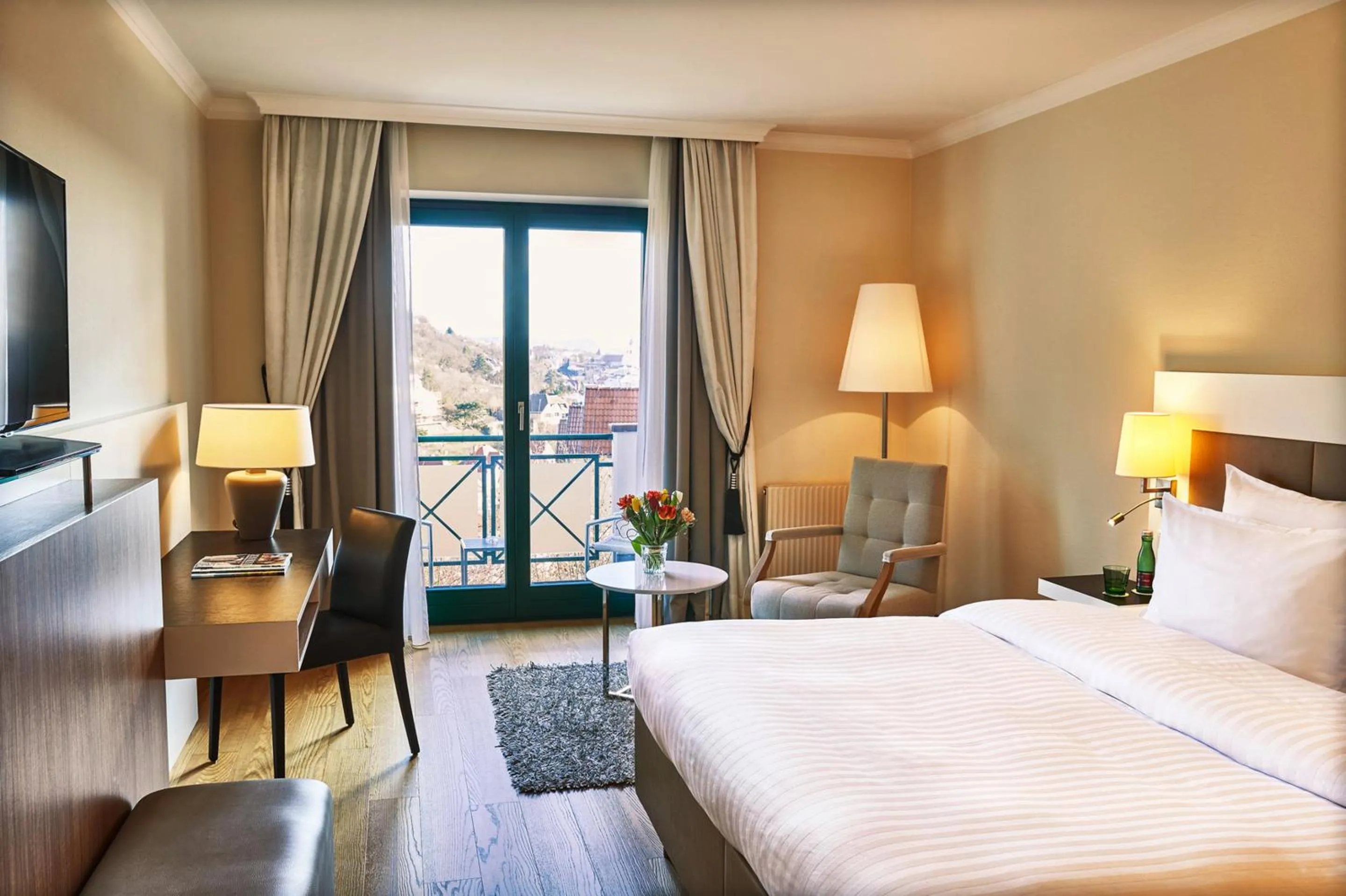 Photo of the whole room, Bed in Steigenberger Hotel & Spa Krems