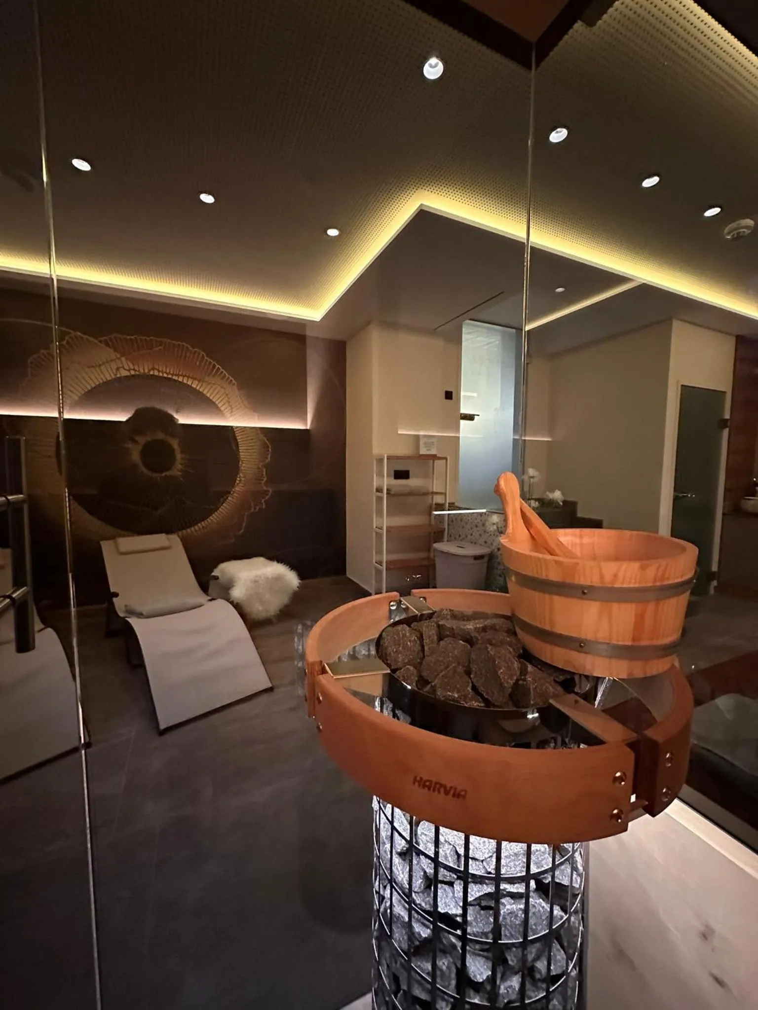 Sauna, Bed in GRUBERS, Hotel Appartments Gastein