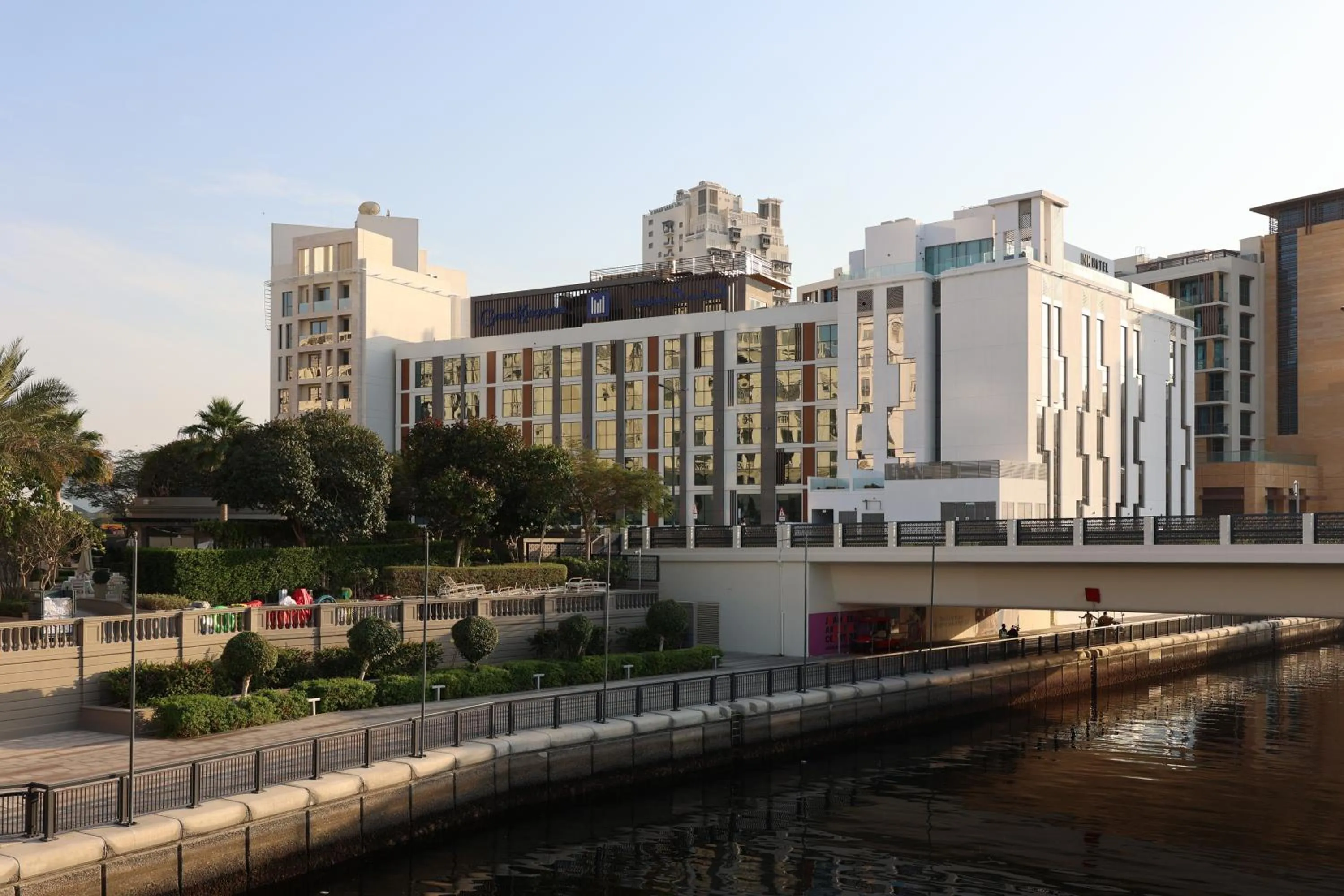 Property building in Grand Kingsgate Jaddaf Waterfront Hotel by Millennium