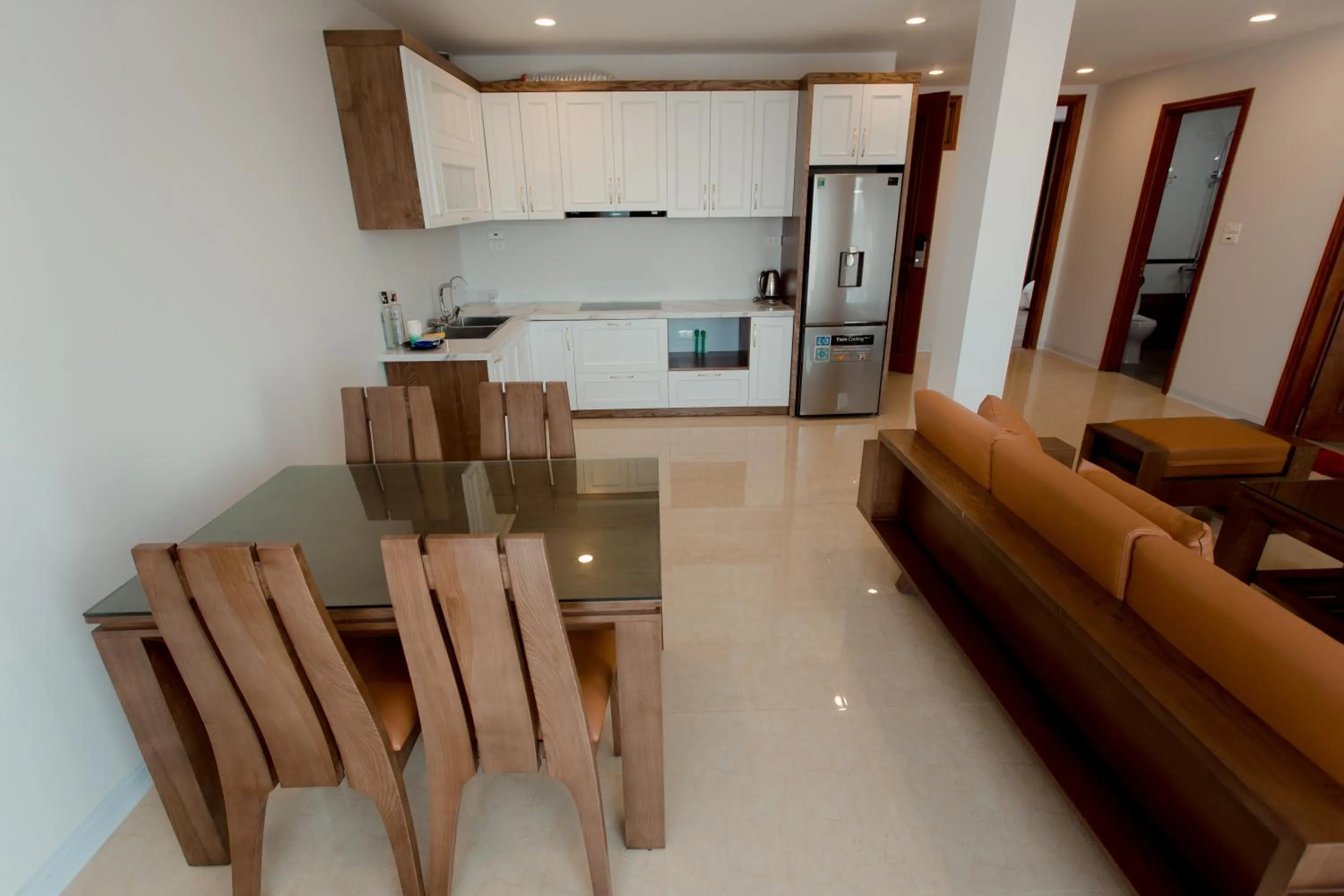 Kitchen or kitchenette in Korea Hotel Bac Giang