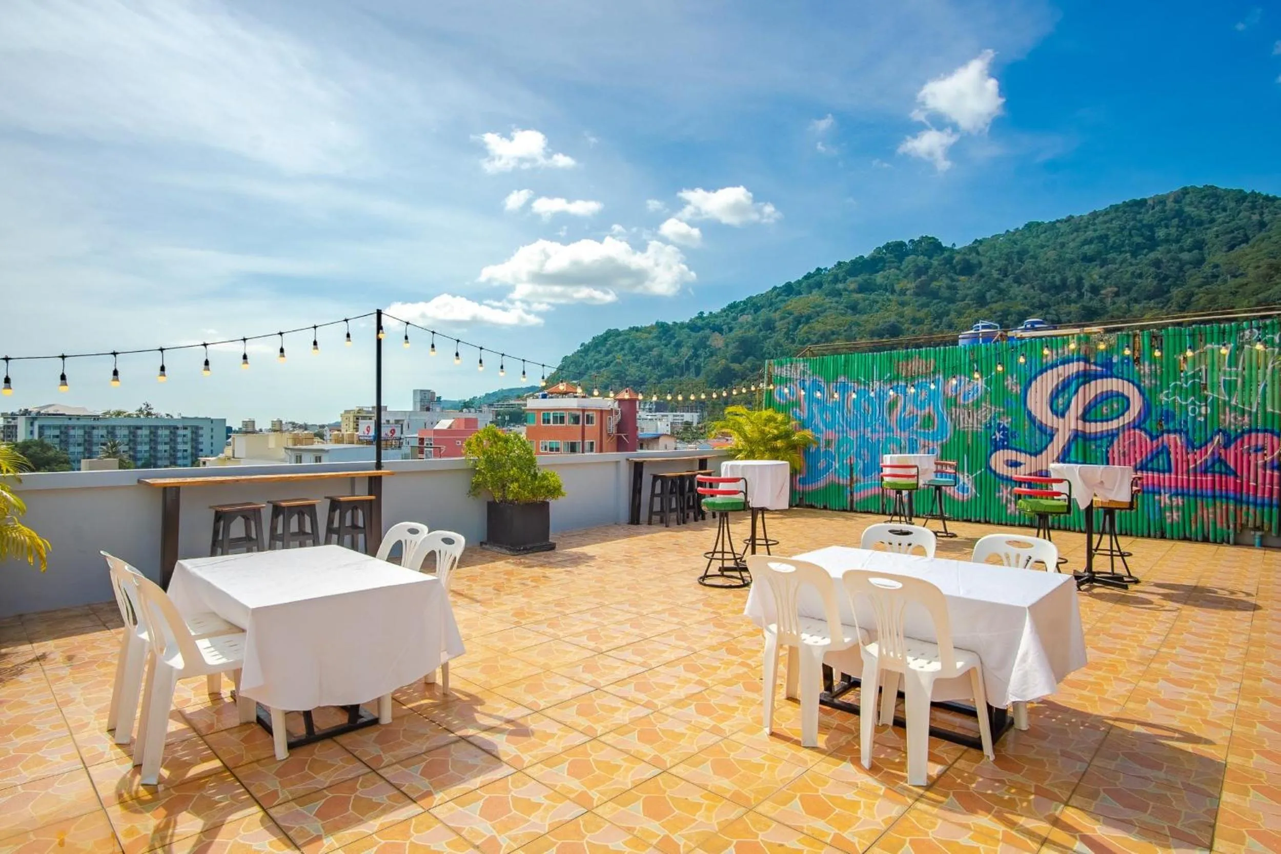 Patio in Art Mansion Patong Hotel