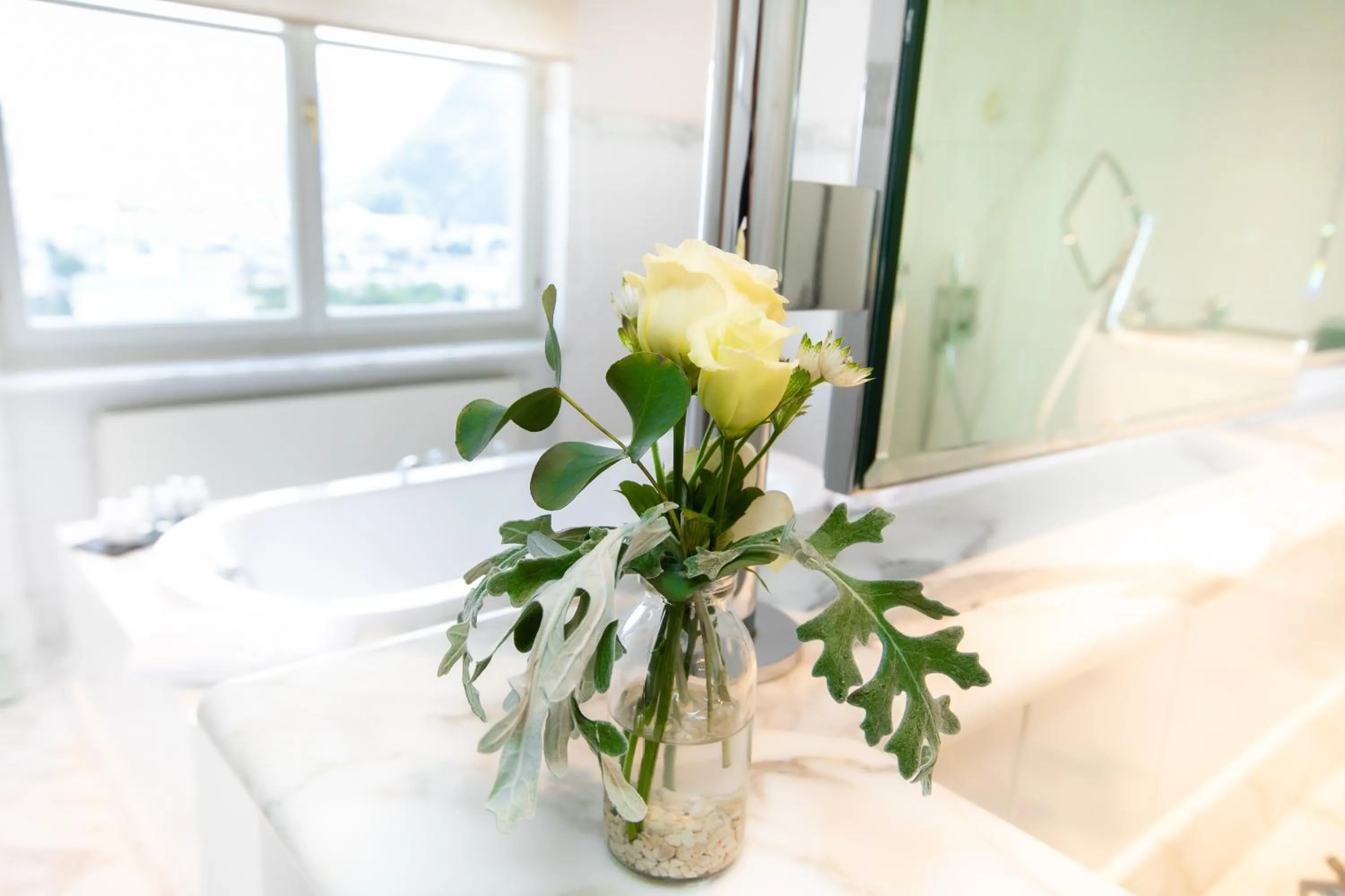 Decorative detail, Bed in Hotel Schloss Mönchstein