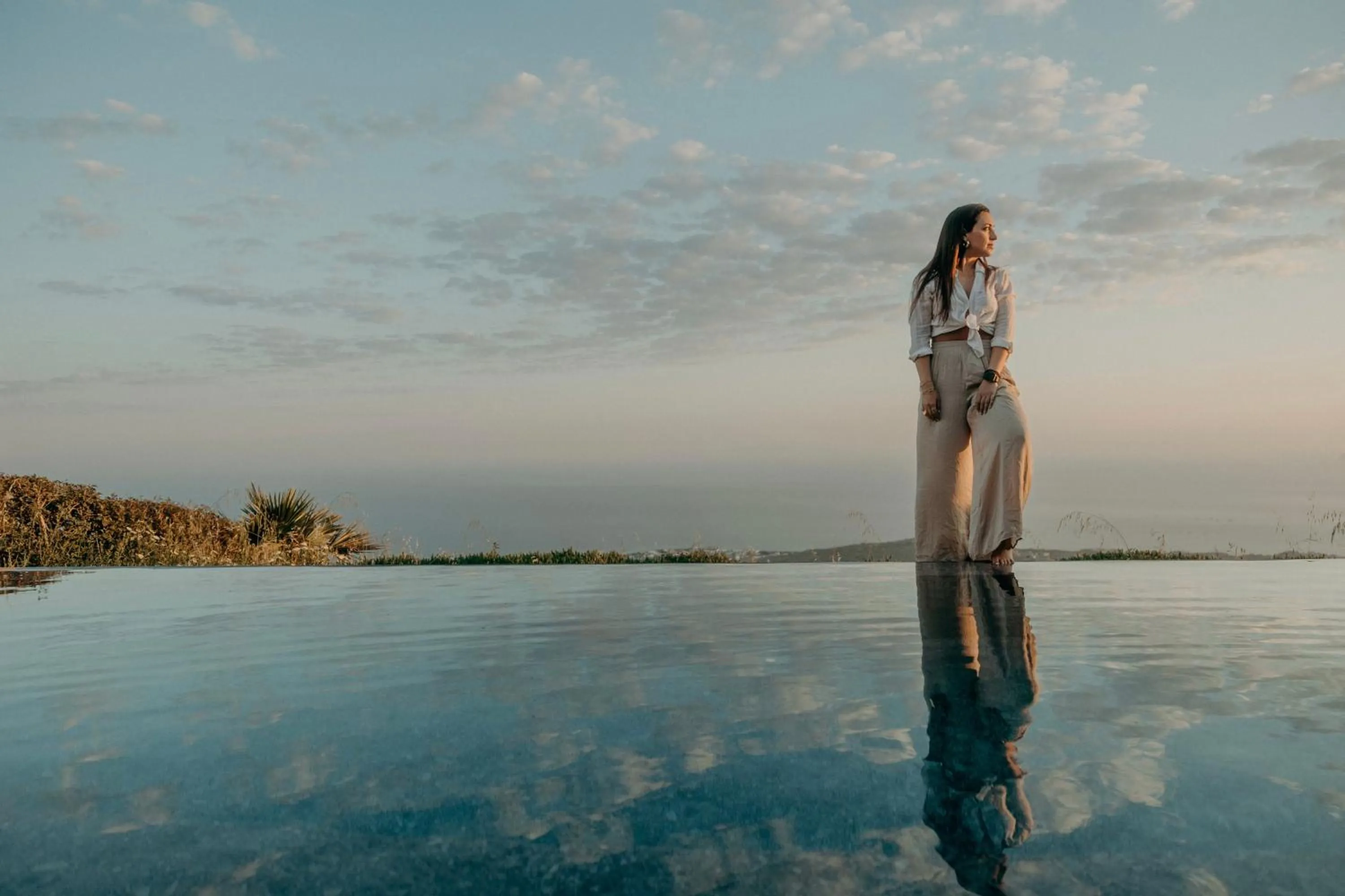 Guests in Santorini Sky, Luxury Resort