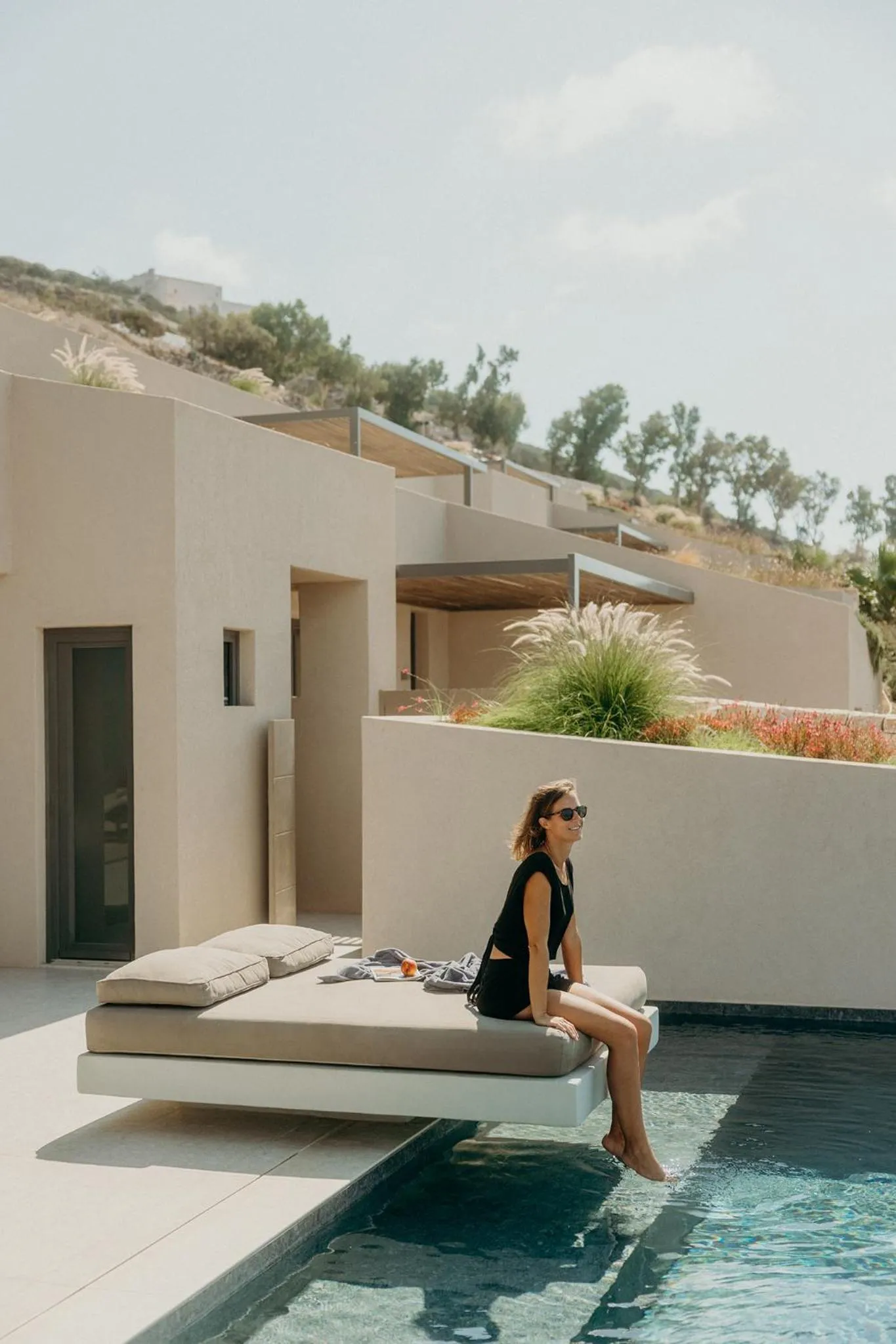 Patio in Santorini Sky, Luxury Resort