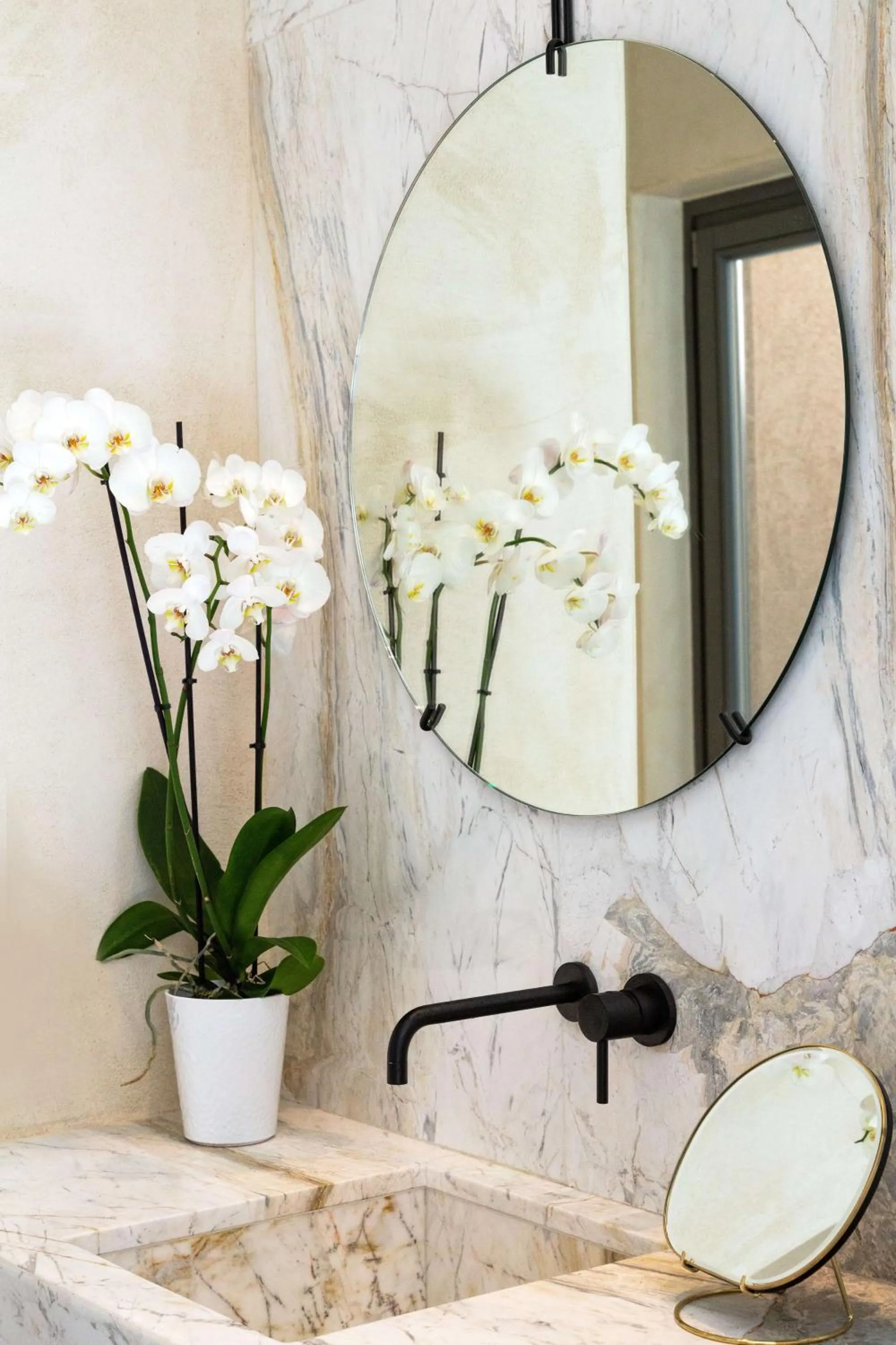 Bathroom in Santorini Sky, Luxury Resort