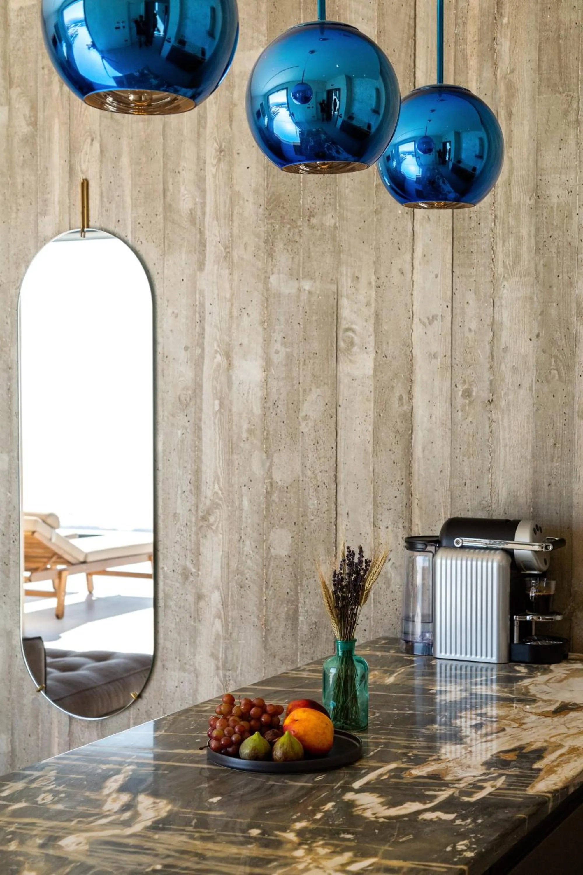 Kitchen or kitchenette in Santorini Sky, Luxury Resort