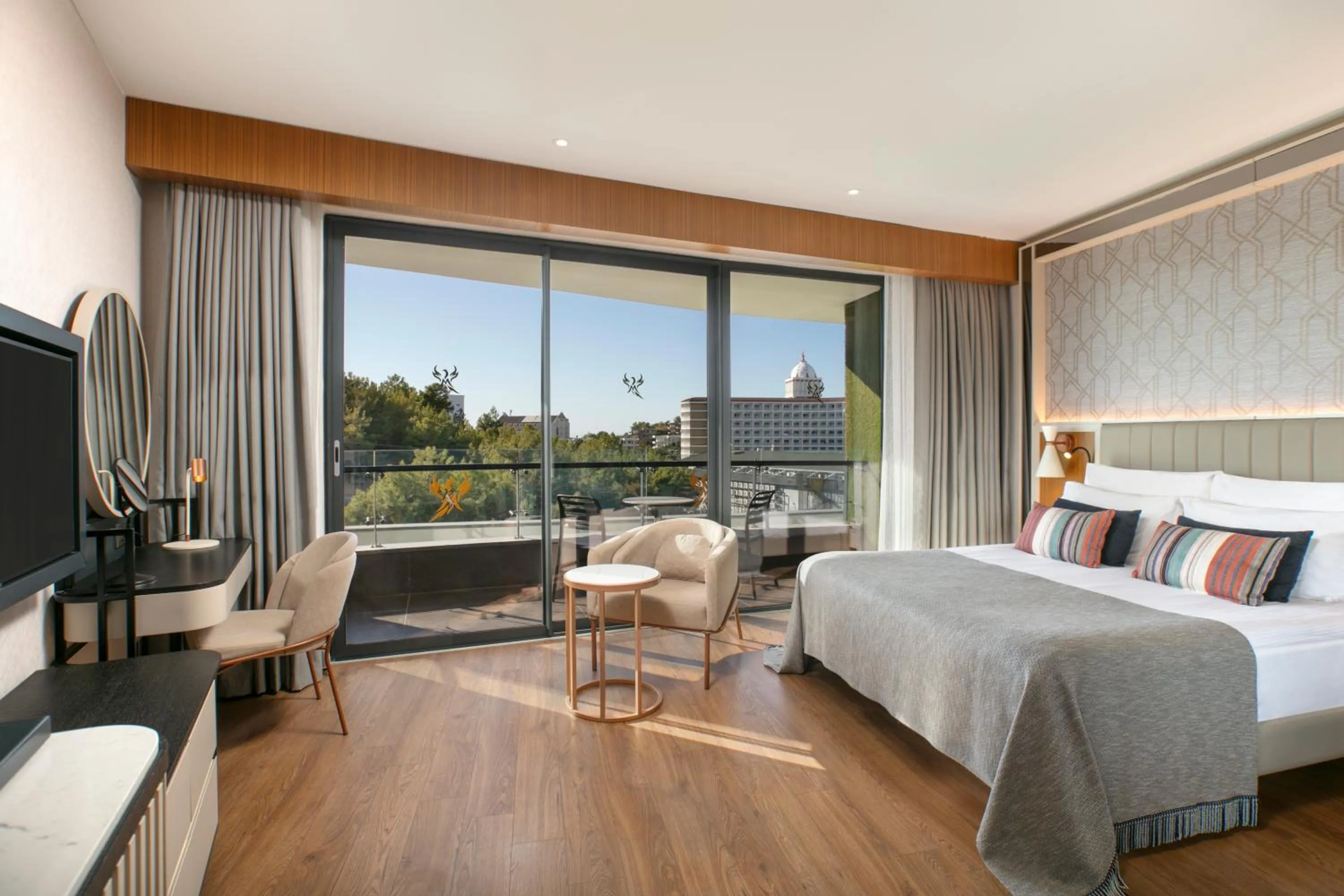 View (from property/room), Bed in Mylome Luxury Hotel & Resort - Ultra All Inclusive