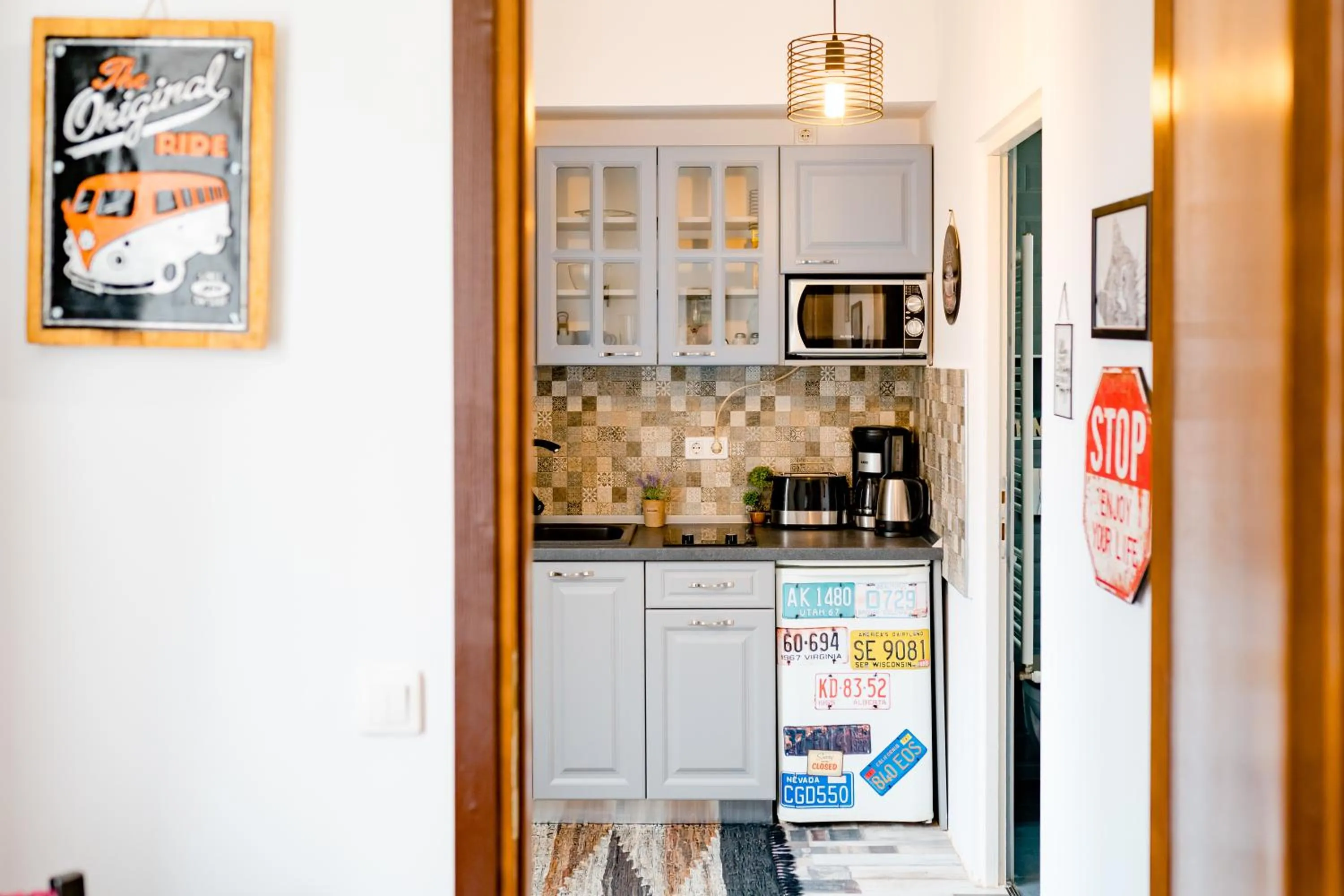 Kitchen or kitchenette in Galeria Grafit Apartments