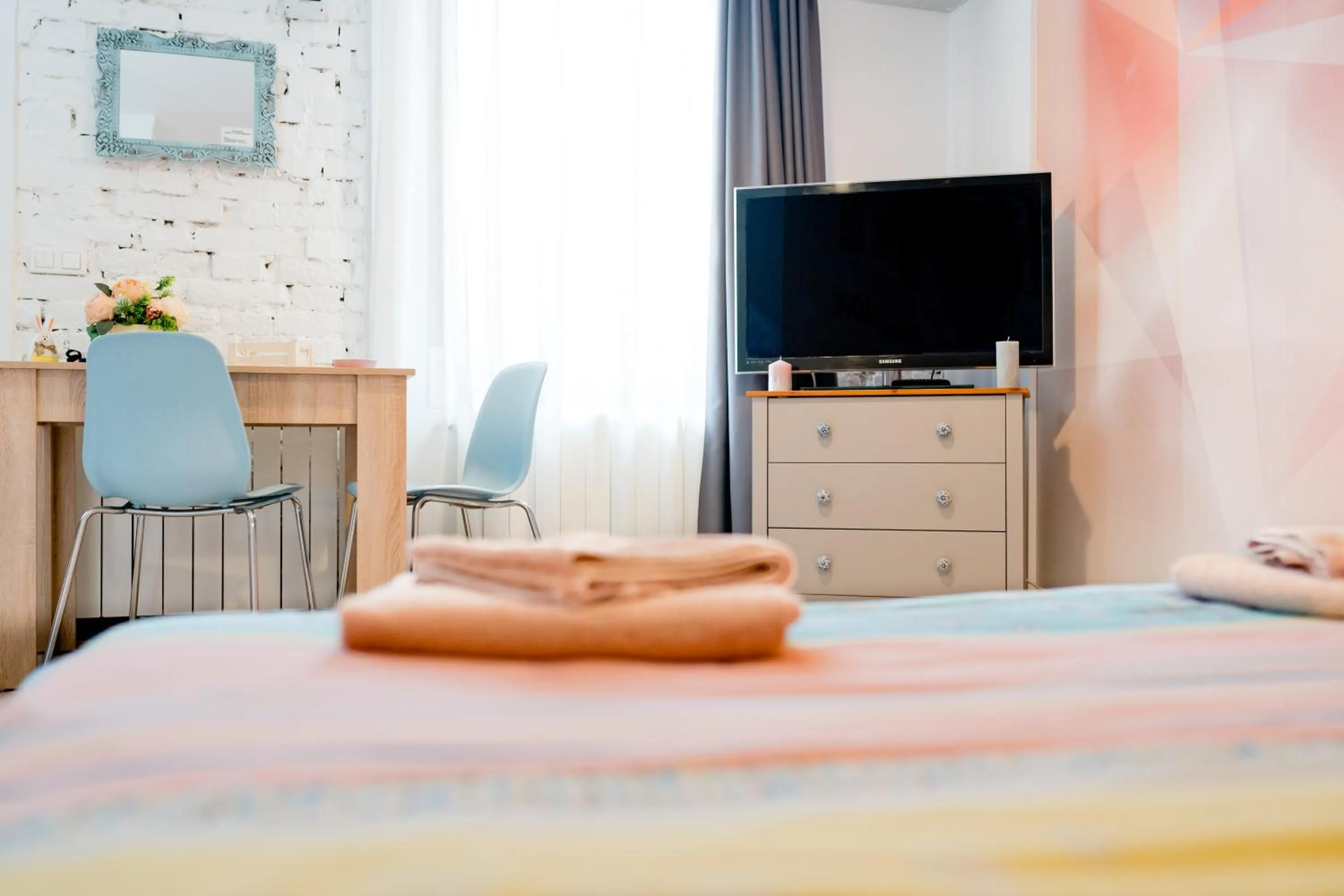 Bed in Galeria Grafit Apartments