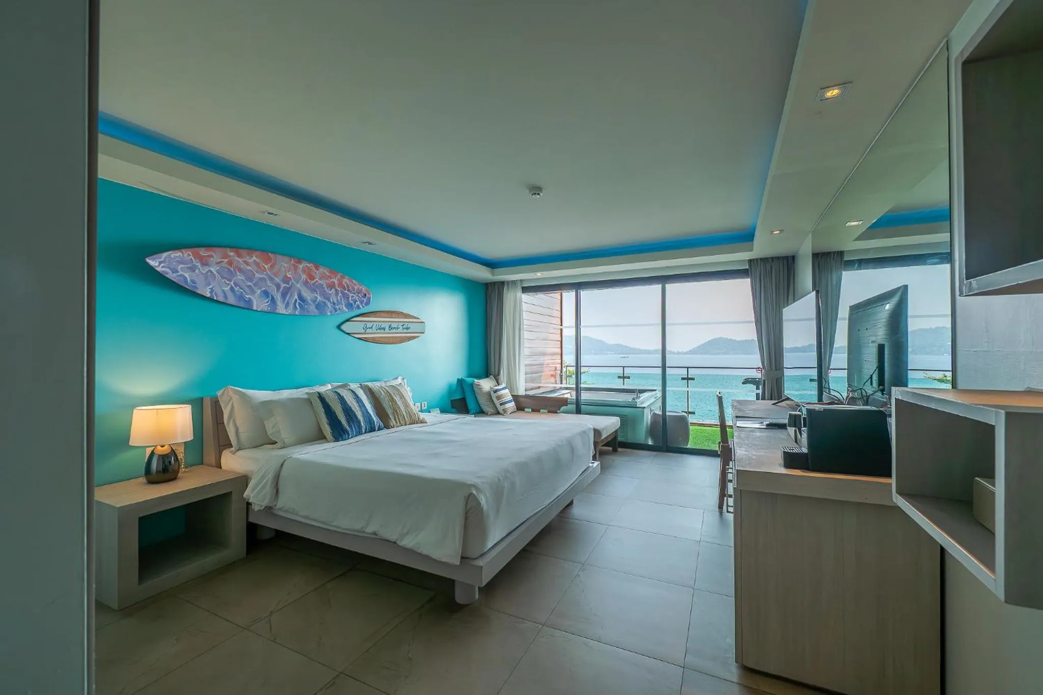 Sea view, Bed in Zenmaya Oceanfront Phuket, Trademark Collection by Wyndham