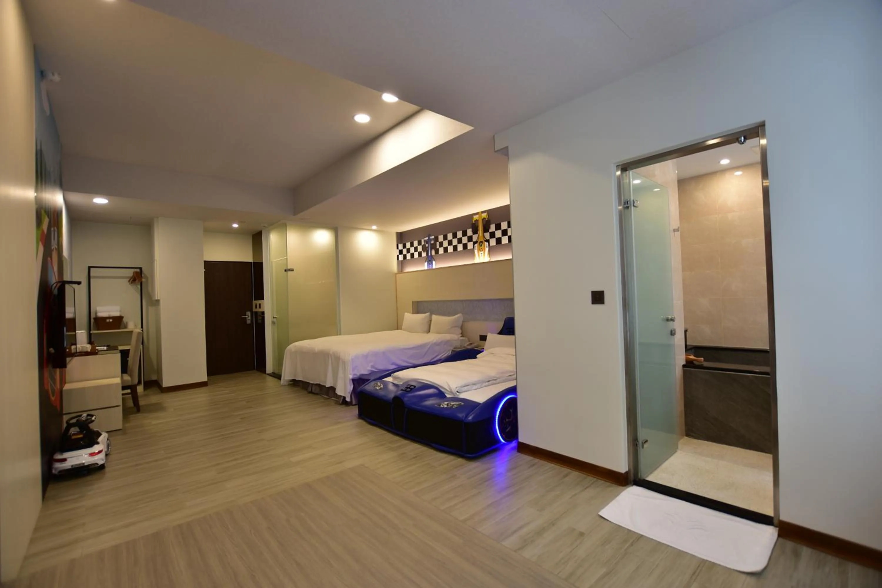 Bed in Muen Yuan Dong Hot Spring Hotel