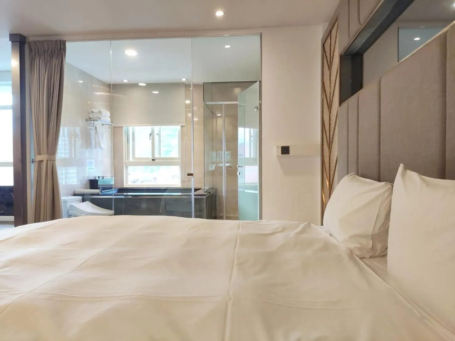 Bed in Muen Yuan Dong Hot Spring Hotel