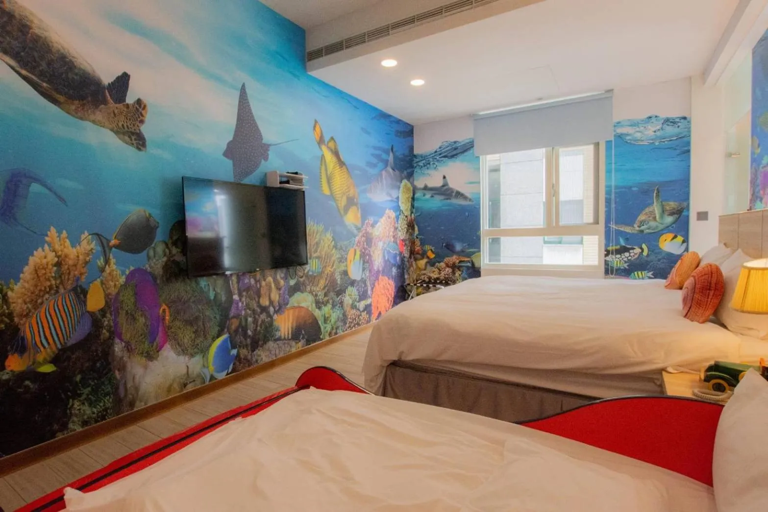 Bed in Muen Yuan Dong Hot Spring Hotel