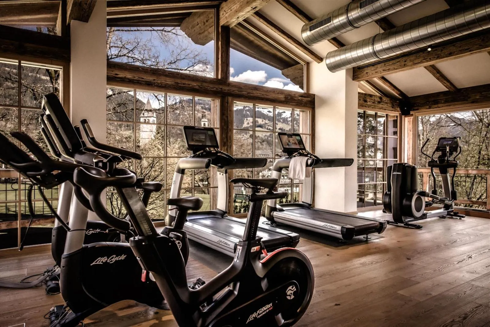 Fitness centre/facilities in Kitzhof Mountain Design Resort, 4 Sterne Superior