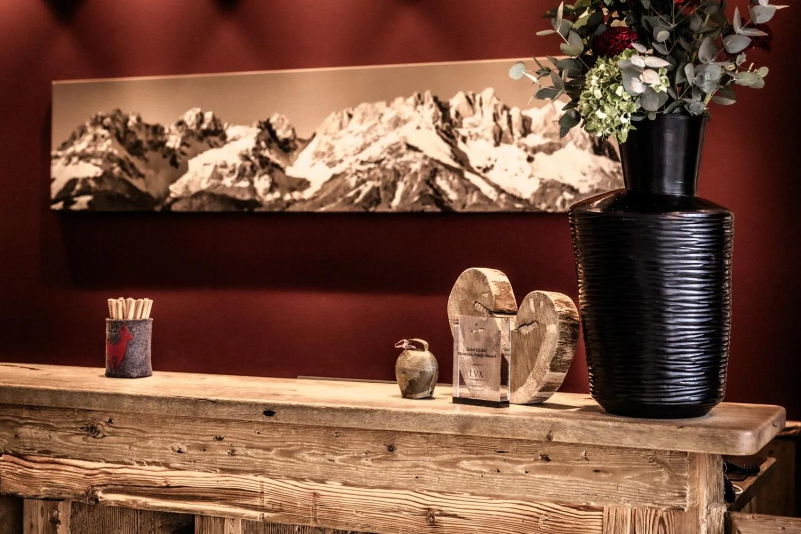 Lobby or reception in Kitzhof Mountain Design Resort, 4 Sterne Superior