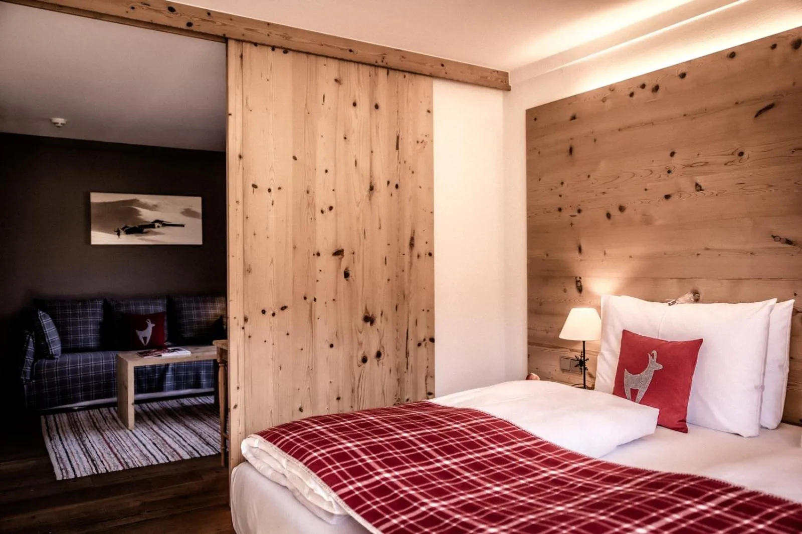 Bedroom, Bed in Kitzhof Mountain Design Resort, 4 Sterne Superior