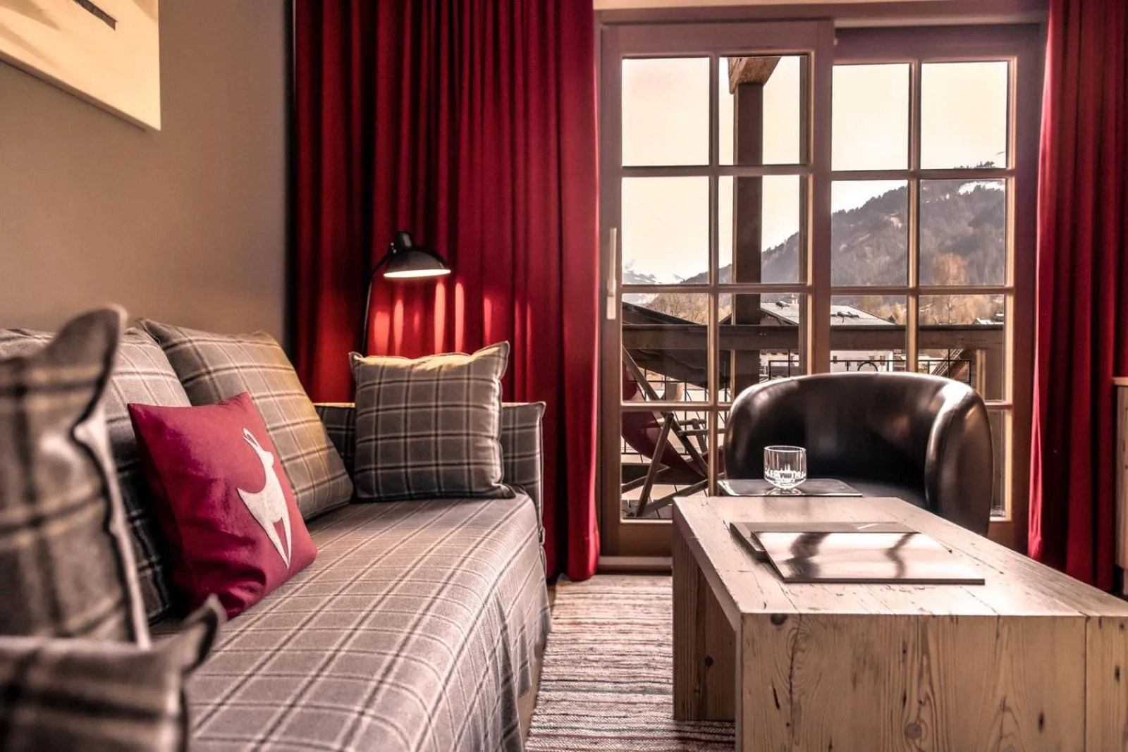 Living room in Kitzhof Mountain Design Resort, 4 Sterne Superior