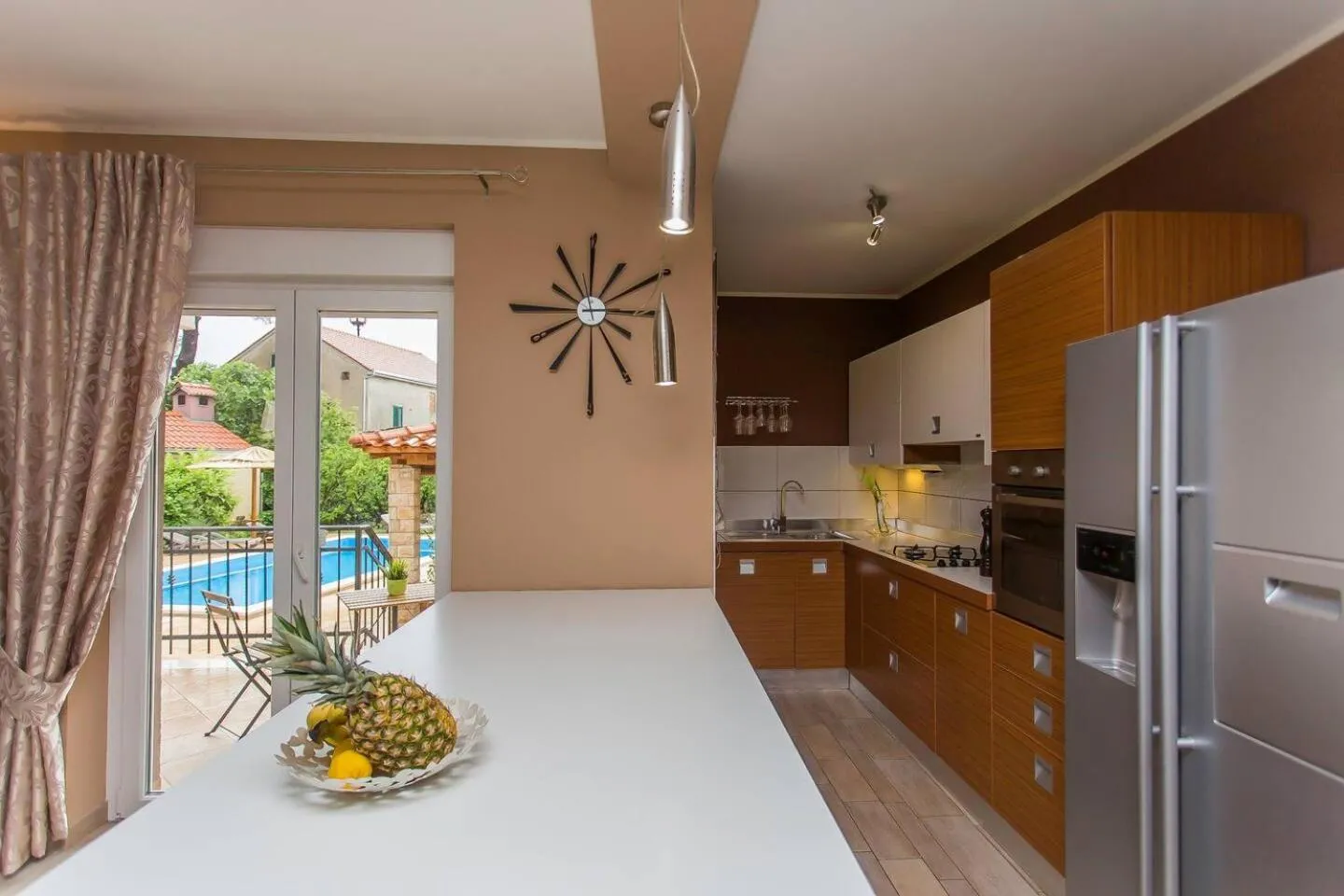 Kitchen or kitchenette in Villa Barbara