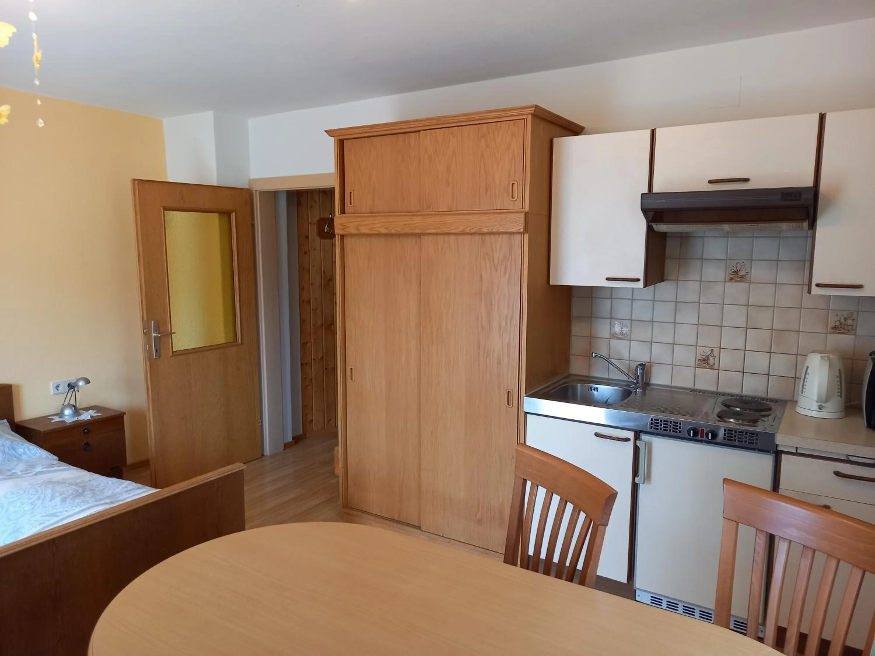 Kitchen or kitchenette in Tischnerhof Appartements