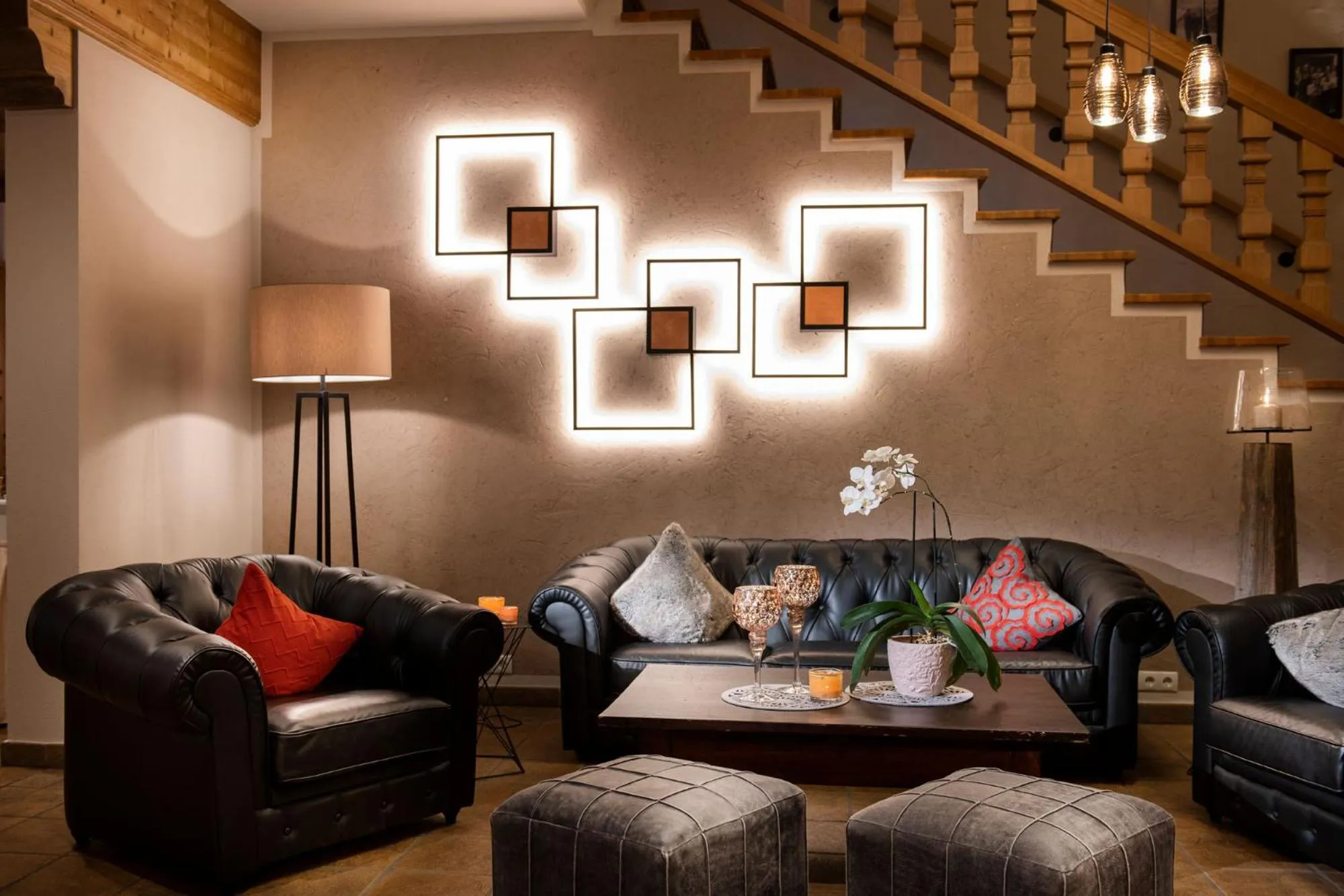 Lobby or reception in das Alois 4 Sterne Superior