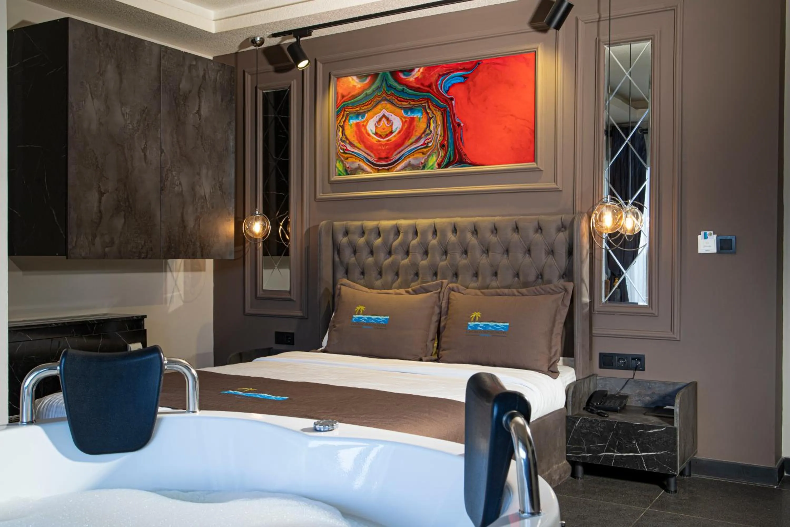 Bed in La Cielo Hotel Bostancı