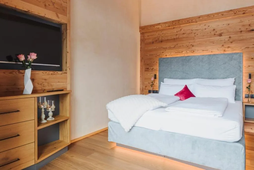 Bed in Boutiquehotel Acherl