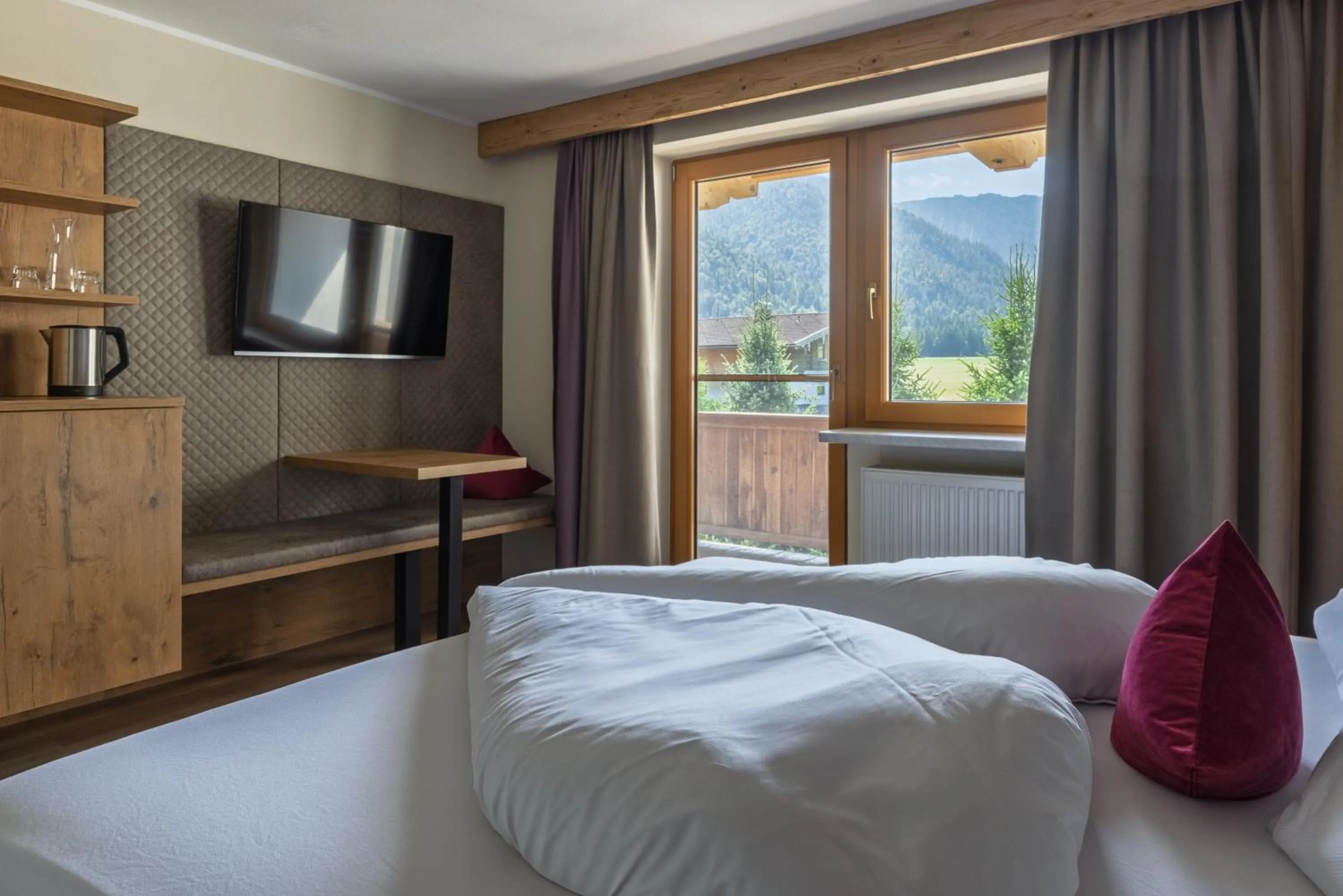 Bed in Boutiquehotel Acherl