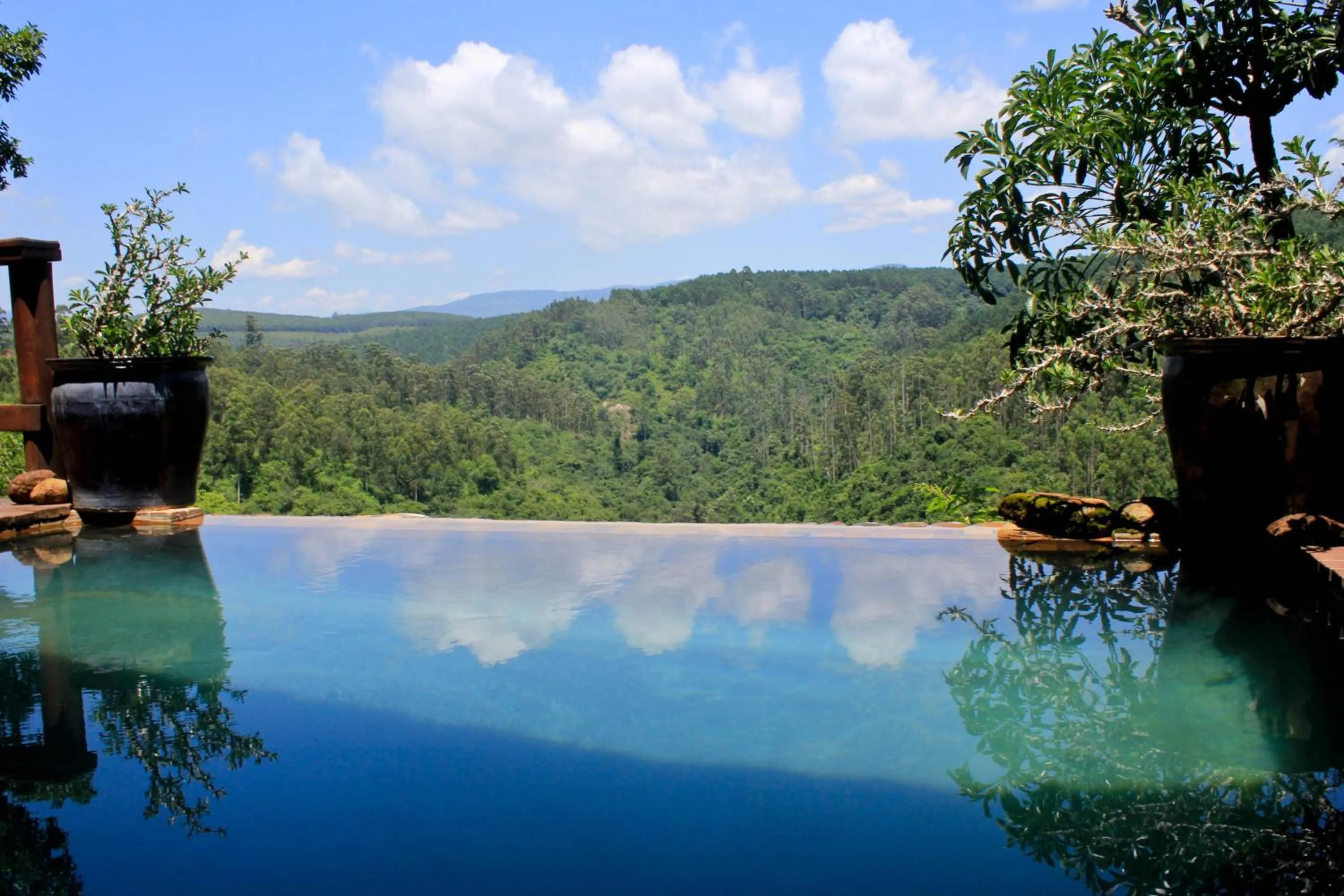 Pool view in Tanamera Lodge