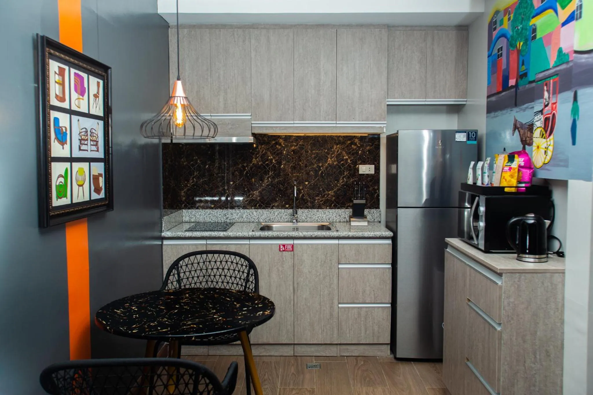 Dining area in UNWND Flats