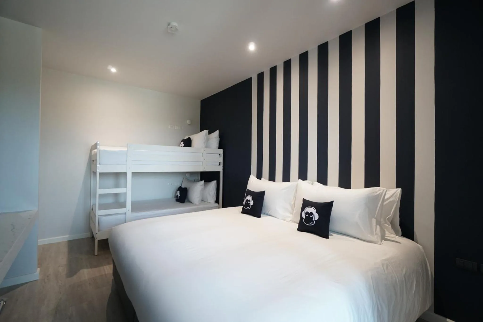 Bedroom, Bed in Blu Monkey Hub and Hotel Chanthaburi