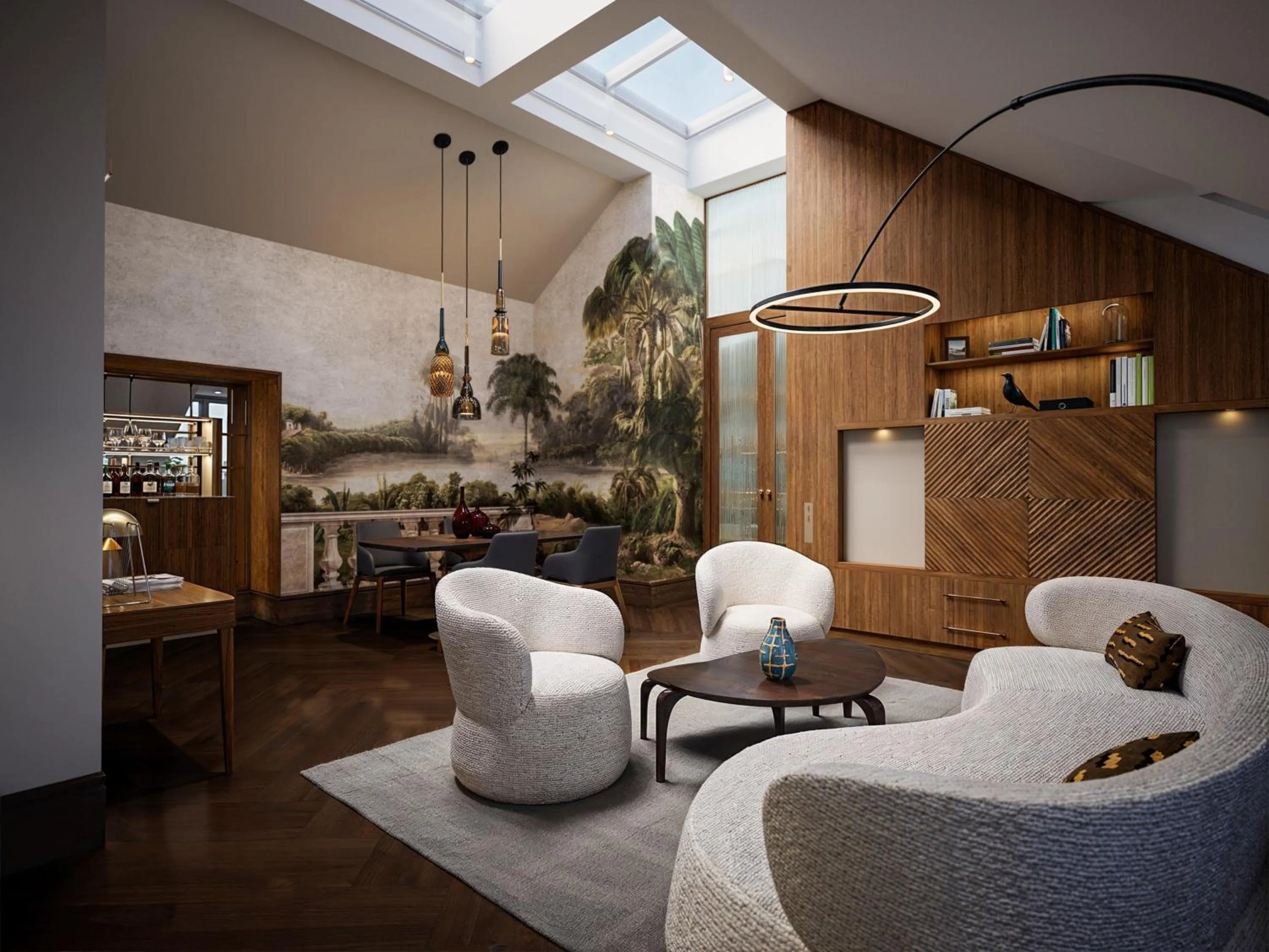 Living room in Palais Coburg Hotel