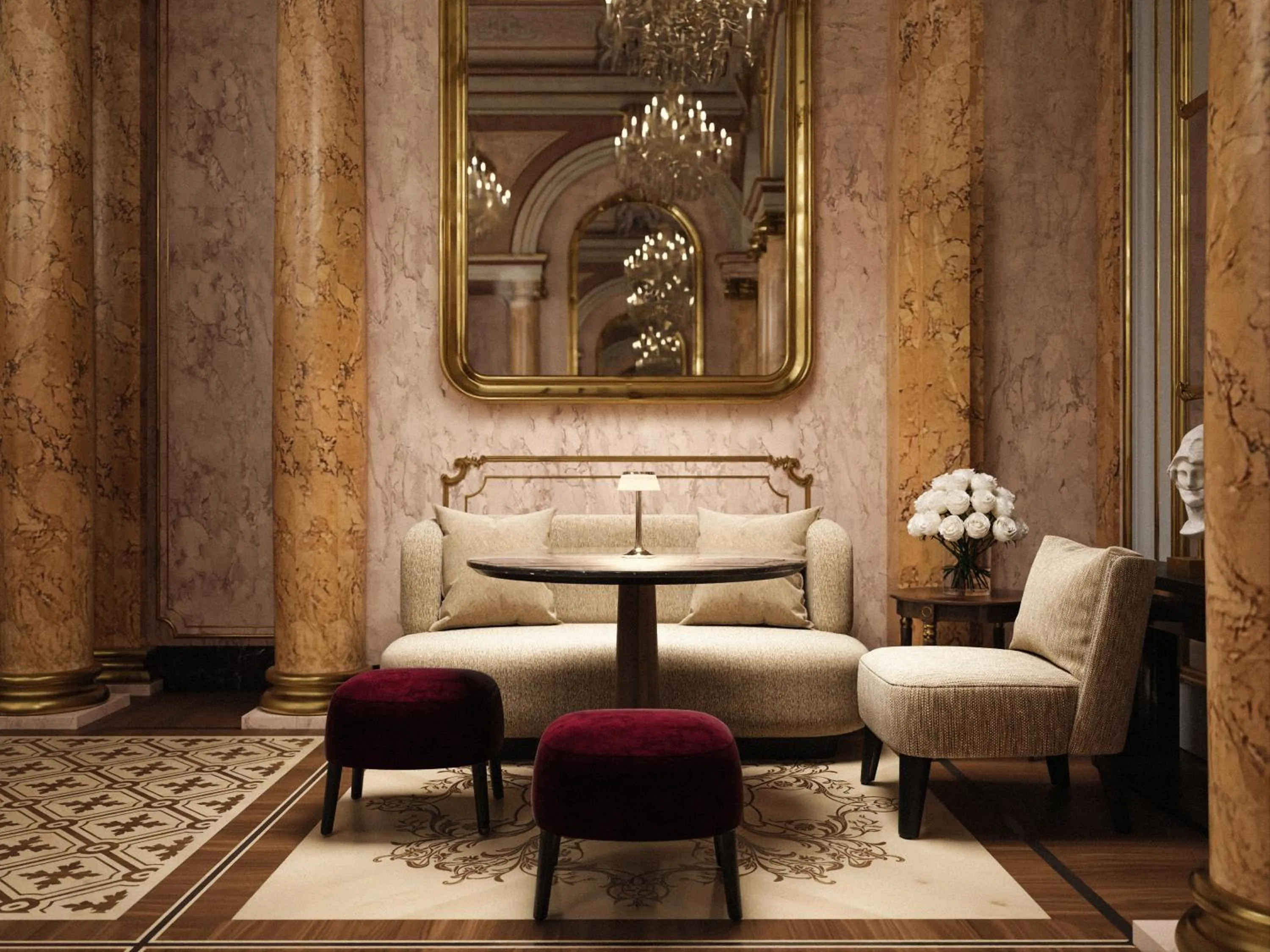 Restaurant/places to eat in Palais Coburg Hotel