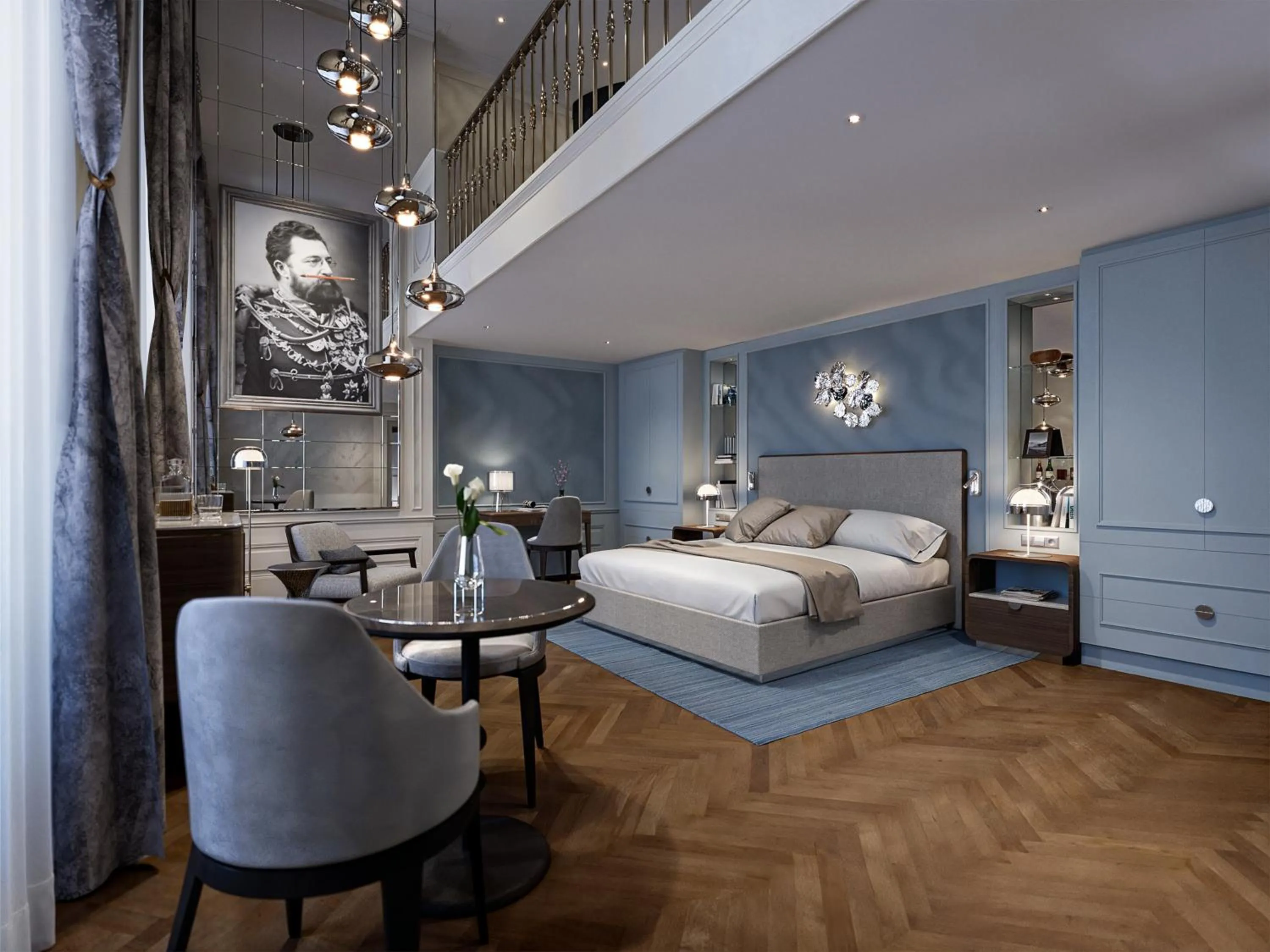 Bedroom in Palais Coburg Hotel